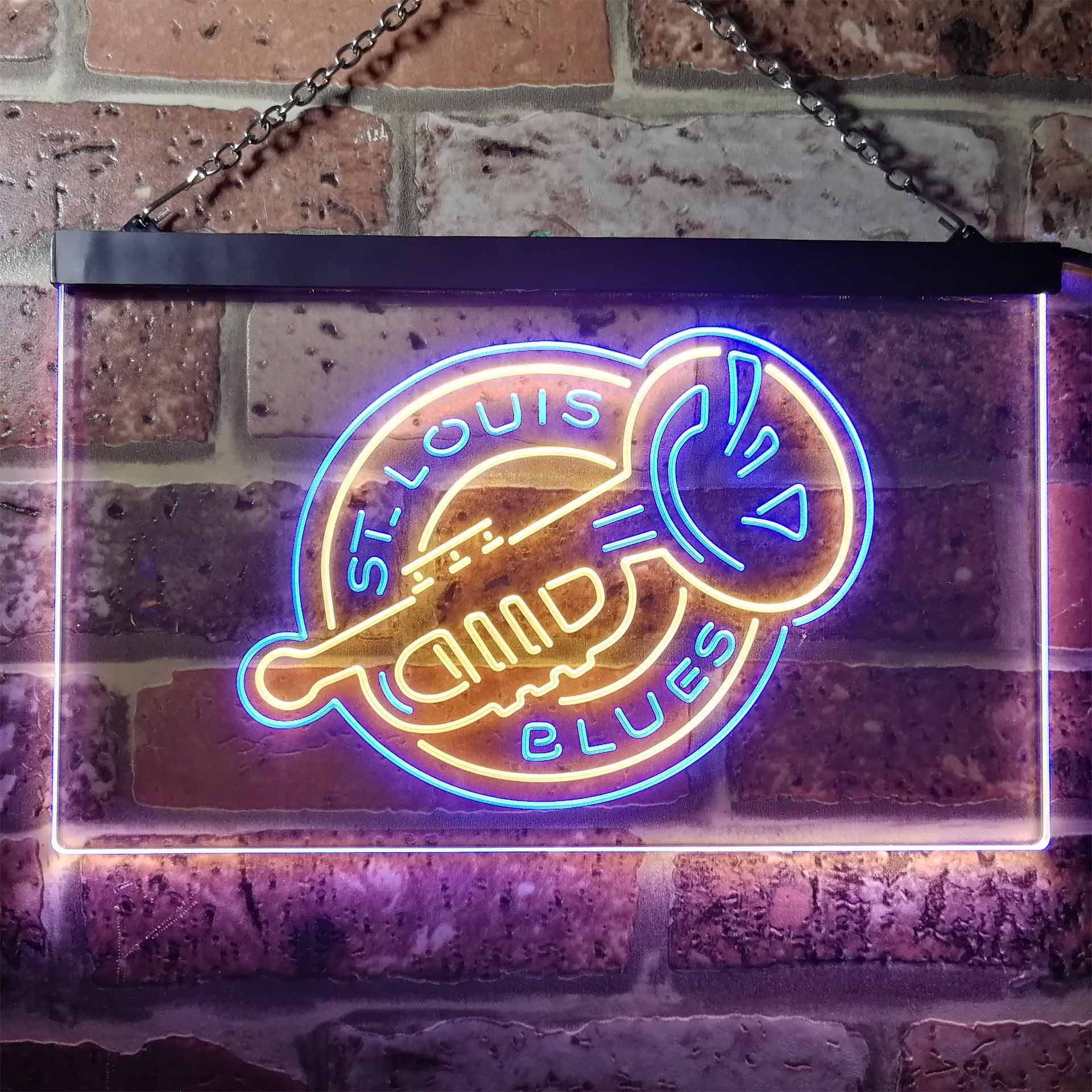 St Louis Blues Ice Hockey Neon-Like LED Sign - Image 7