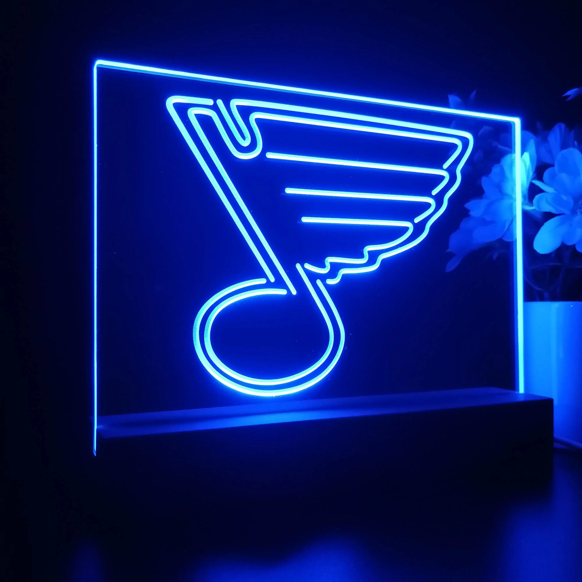 St Louis Blues 3D Illusion Night Light Desk Lamp - Image 5