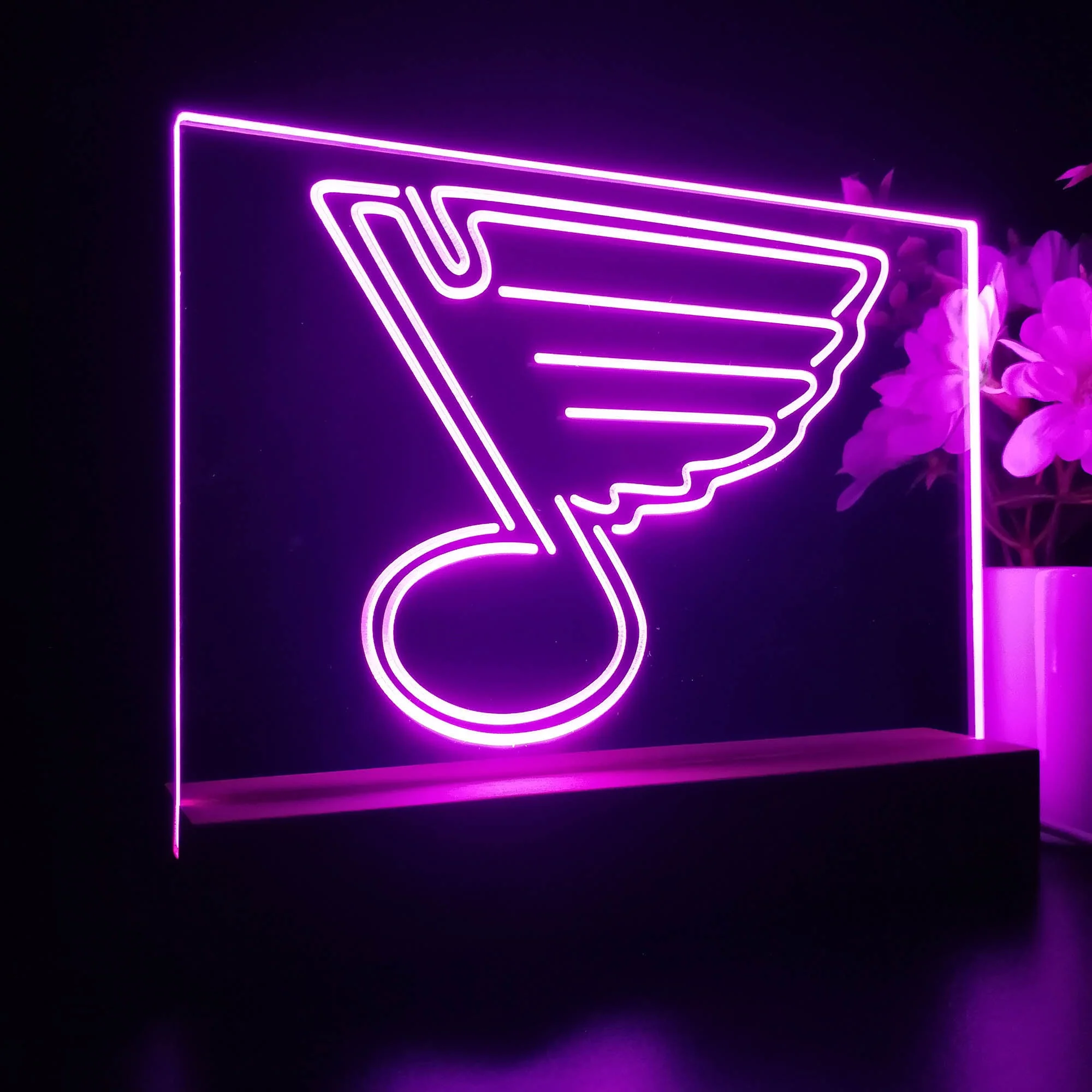 St Louis Blues 3D Illusion Night Light Desk Lamp - Image 6