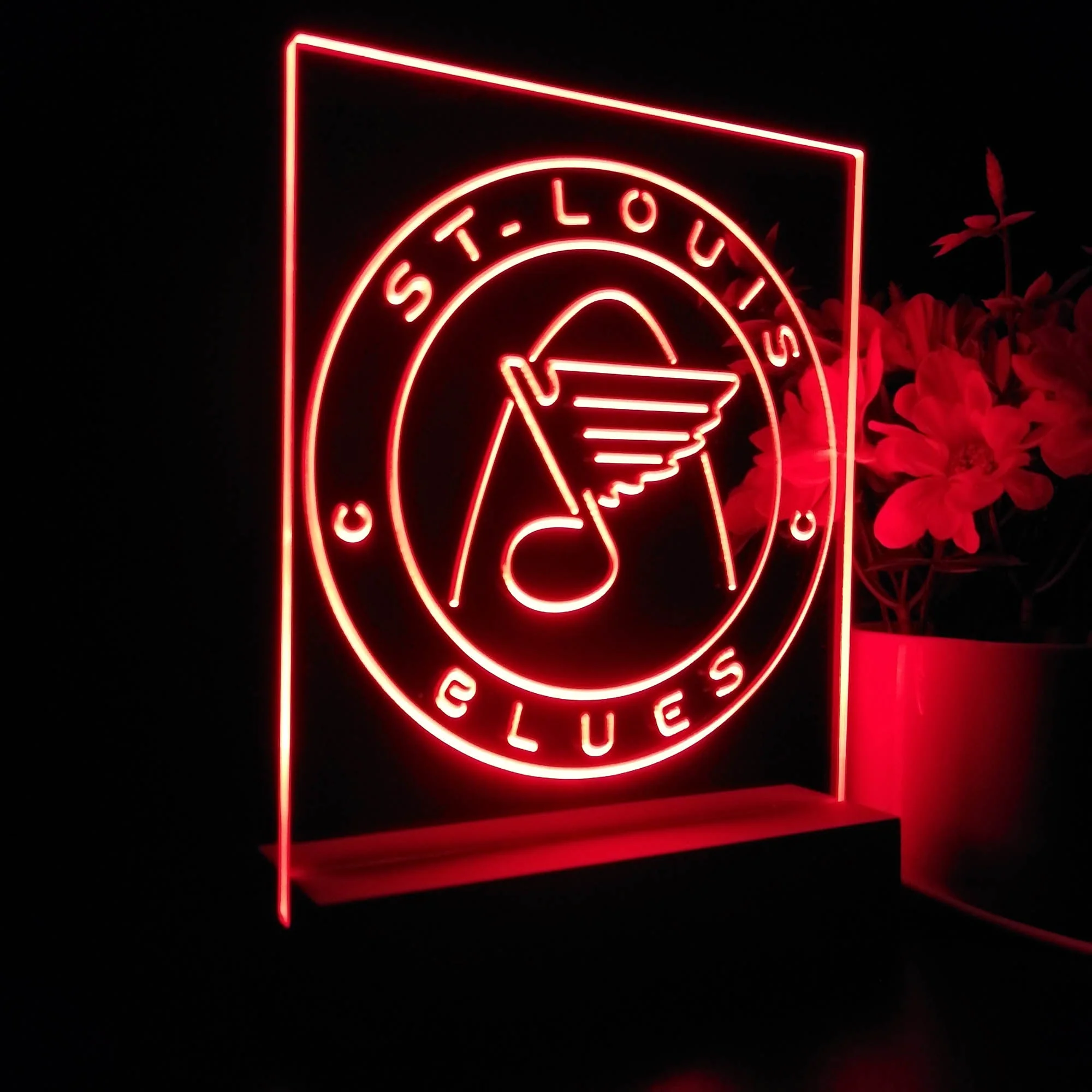 St Louis Blues Neon Sign Table Top Lamp - Image 7
