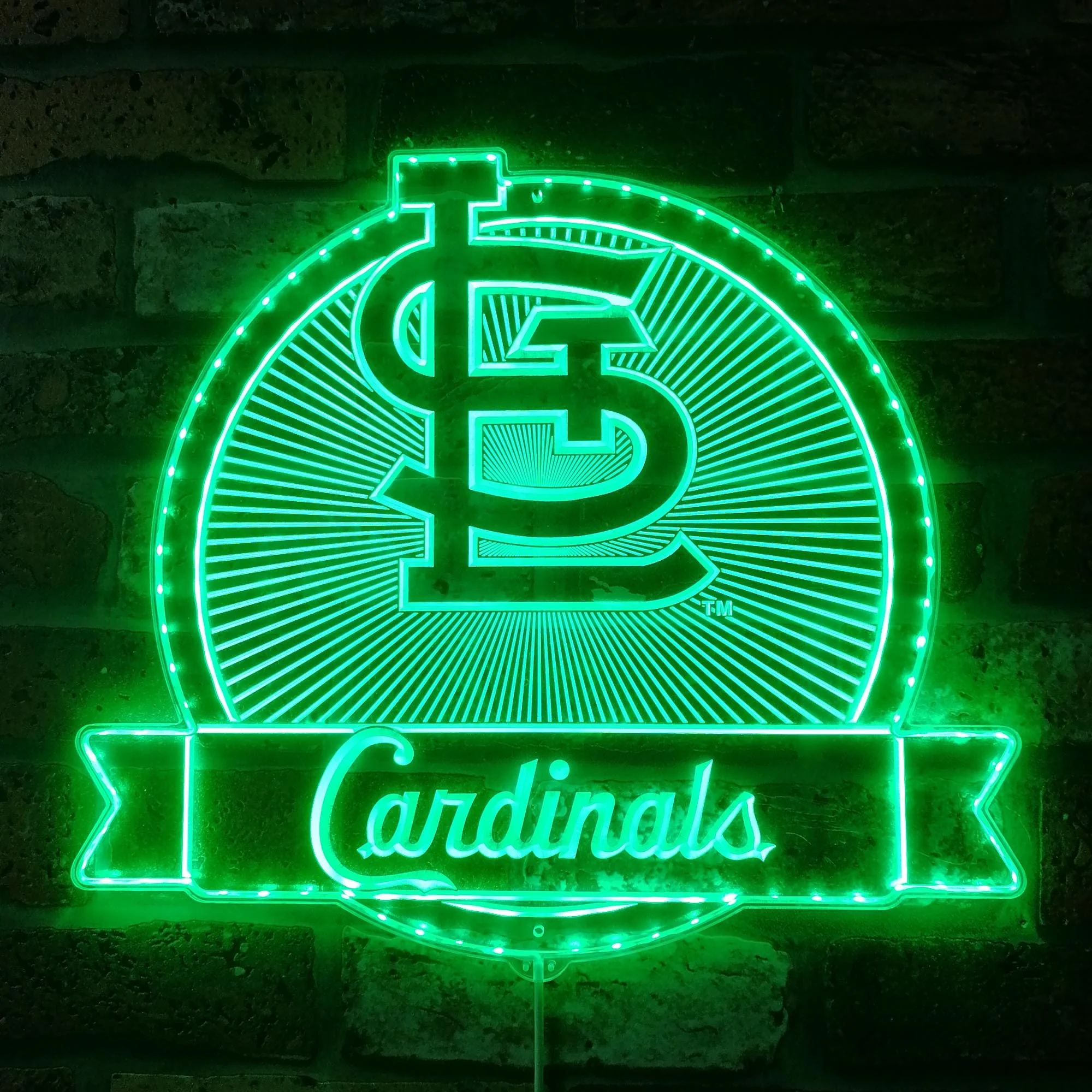 St. Louis Cardinals Neon LED Sign with Dynamic RGB Colors - Image 6