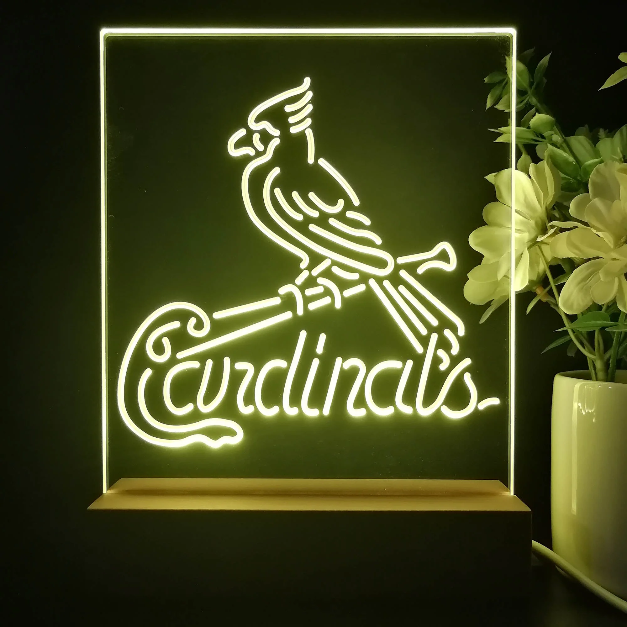 St. Louis Cardinals Neon Sign Table Top Lamp - Image 3