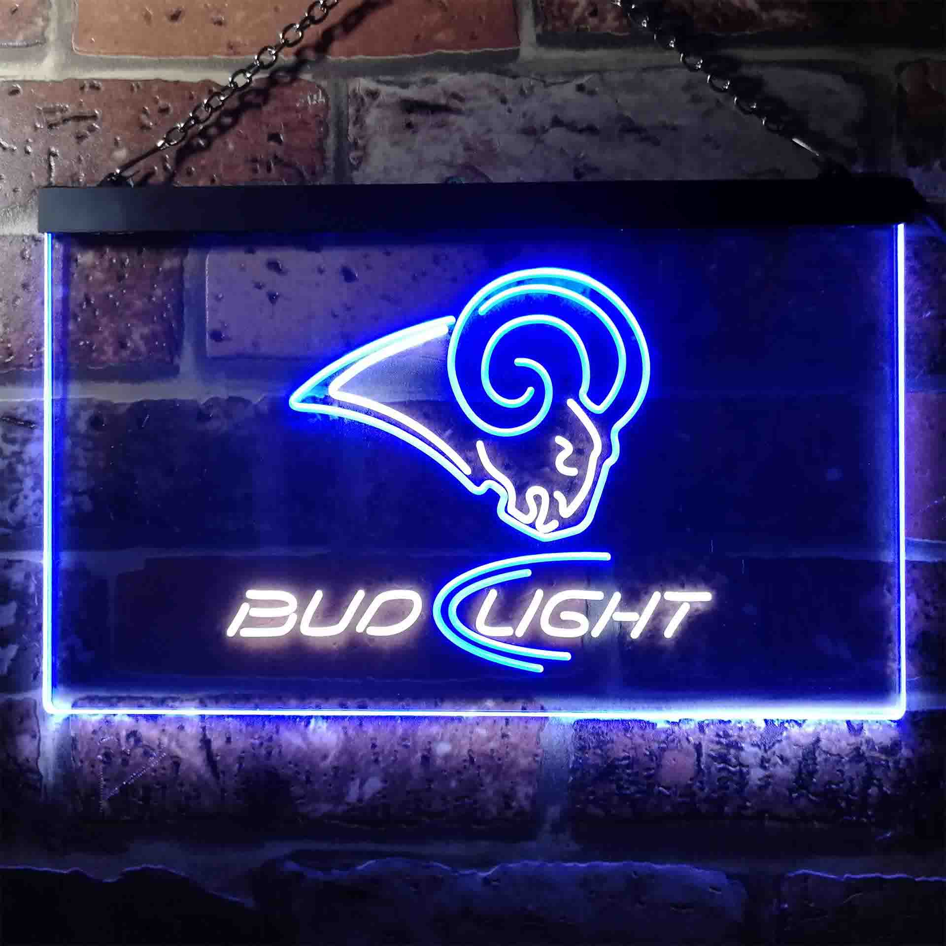 St Louis Rams Bud Light Neon-Like LED Sign - Image 4