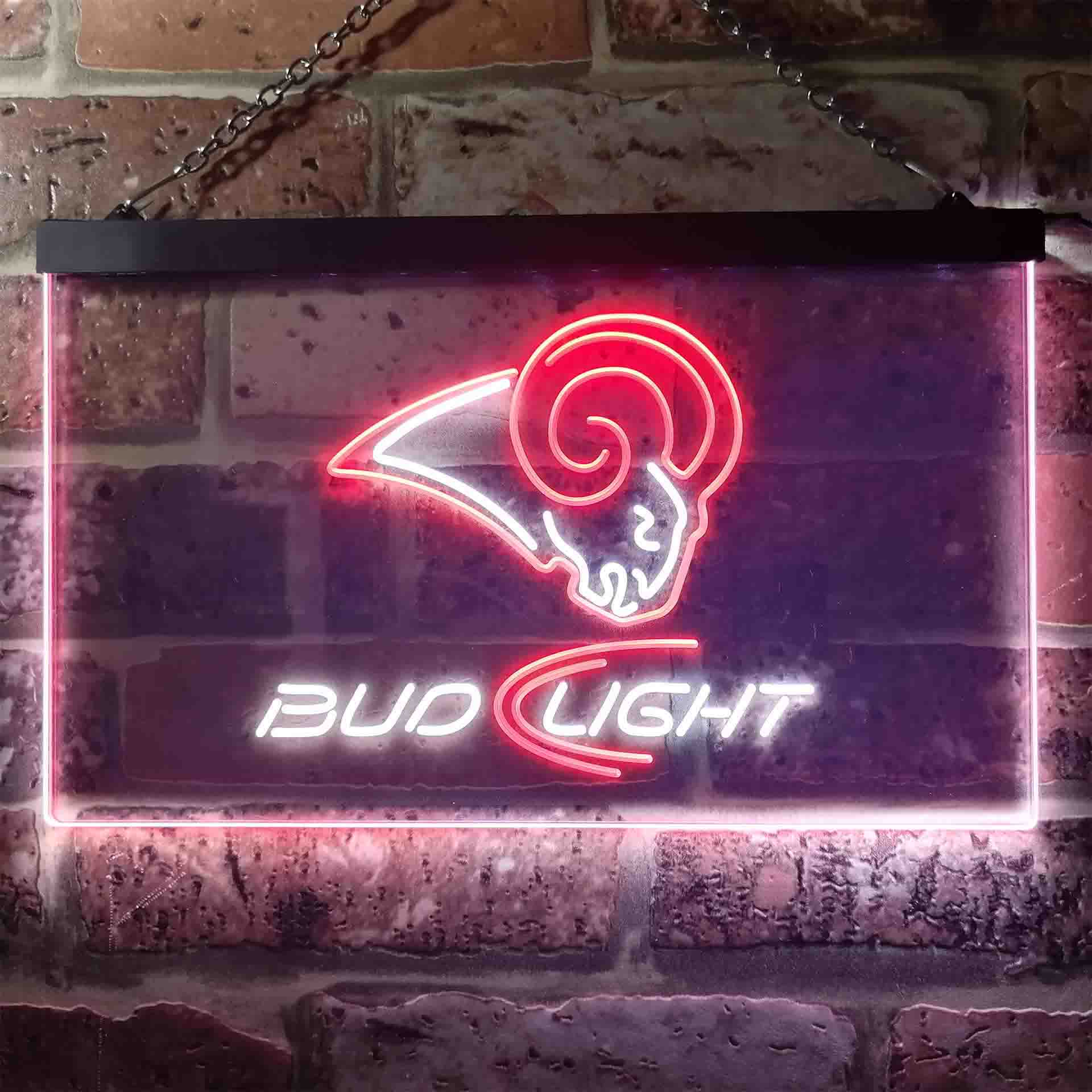 St Louis Rams Bud Light Neon-Like LED Sign - Image 7