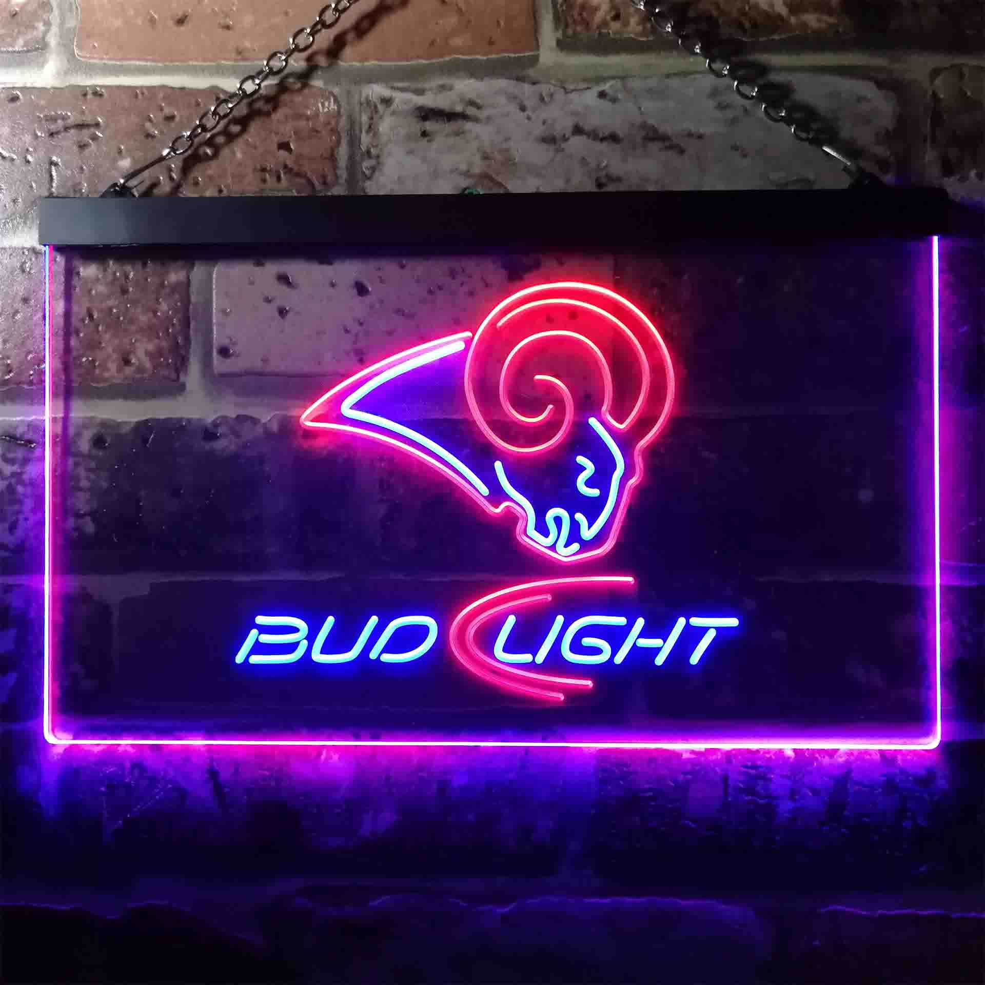 St Louis Rams Bud Light Neon-Like LED Sign - Image 9