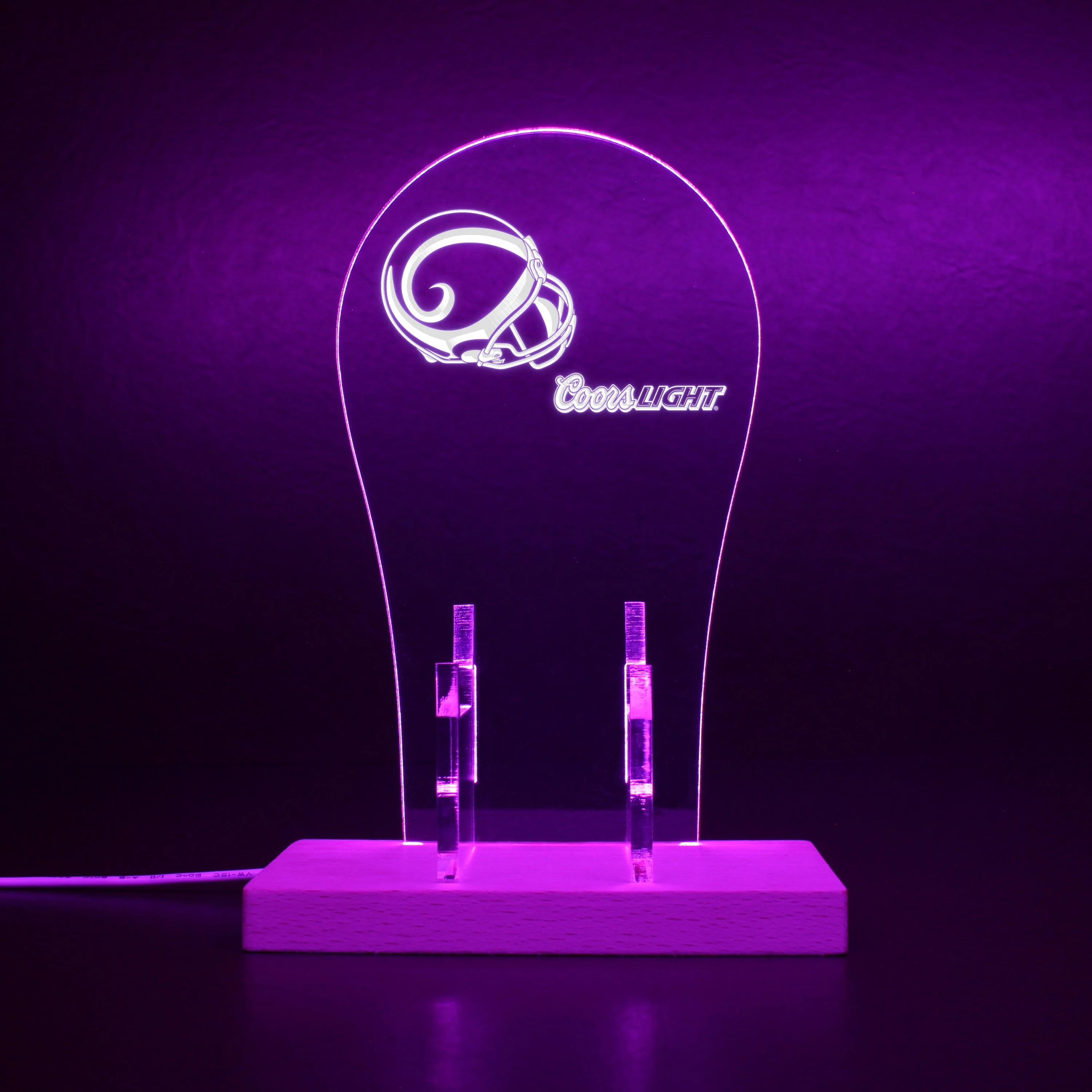 St. Louis Rams Helmet Logo LED Gaming Headset Controller Stand - Image 6