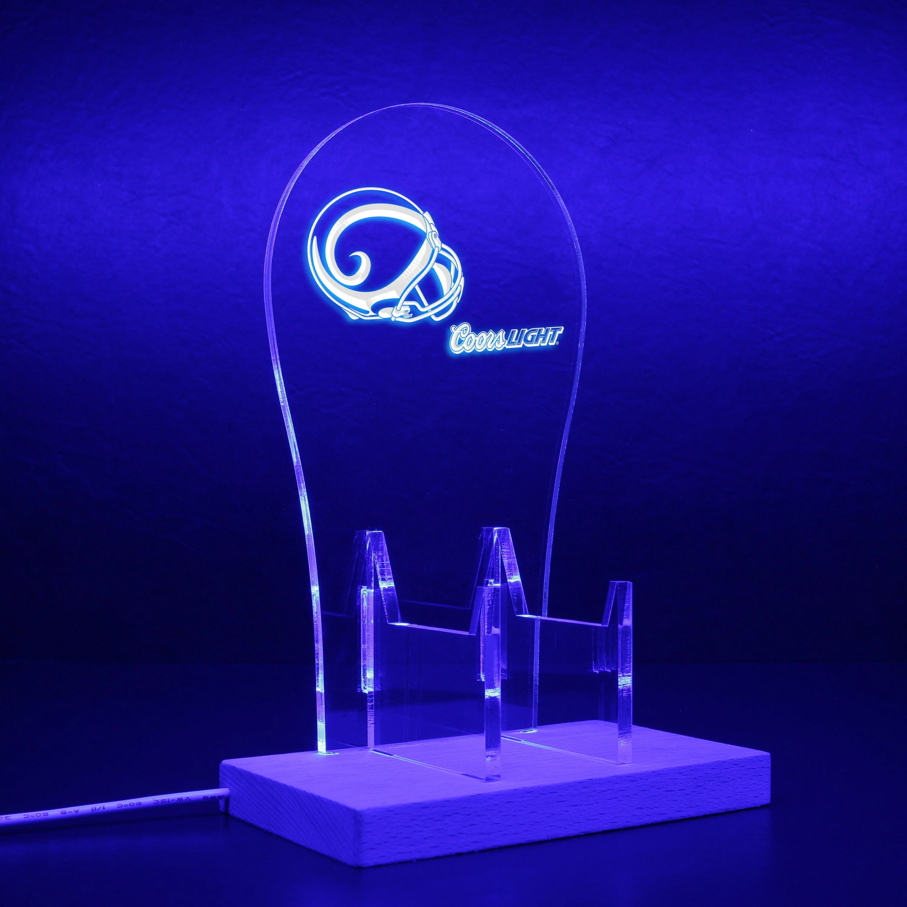 St. Louis Rams Helmet Logo LED Gaming Headset Controller Stand - Image 8