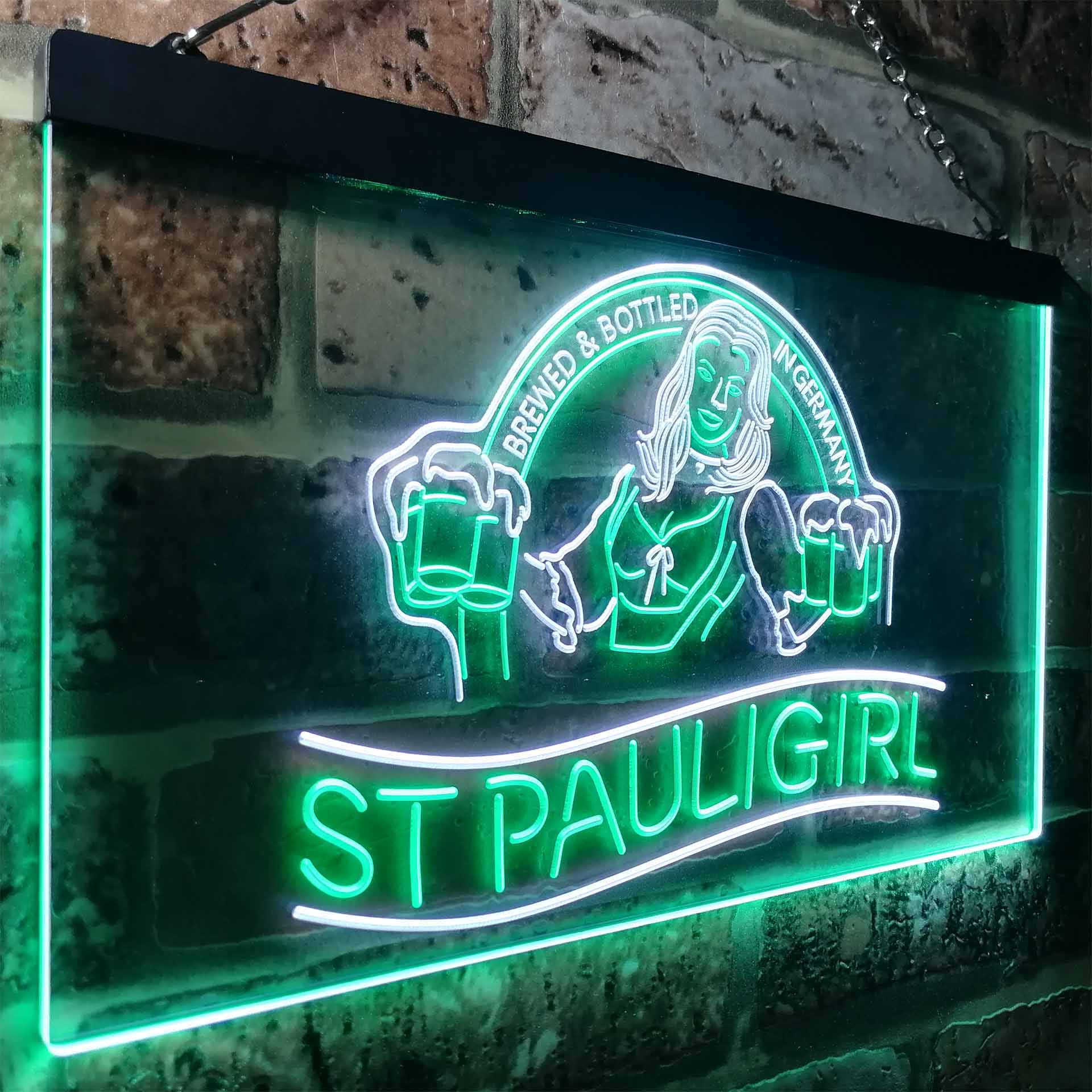 St. Paul Girl Beer Bar Man Cave Neon-Like LED Sign - Image 21