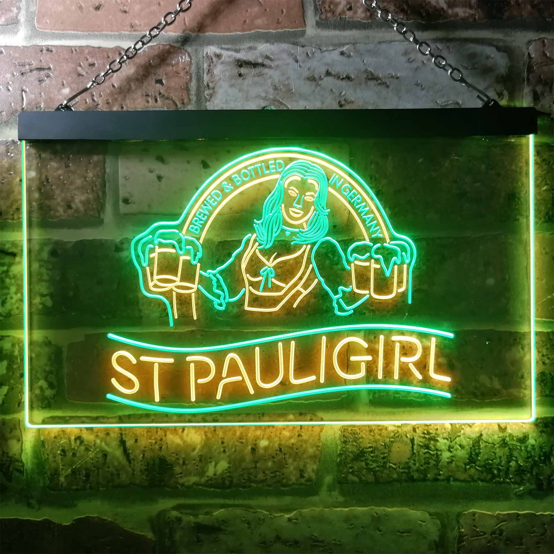 St. Paul Girl Beer Bar Man Cave Neon-Like LED Sign - Image 5