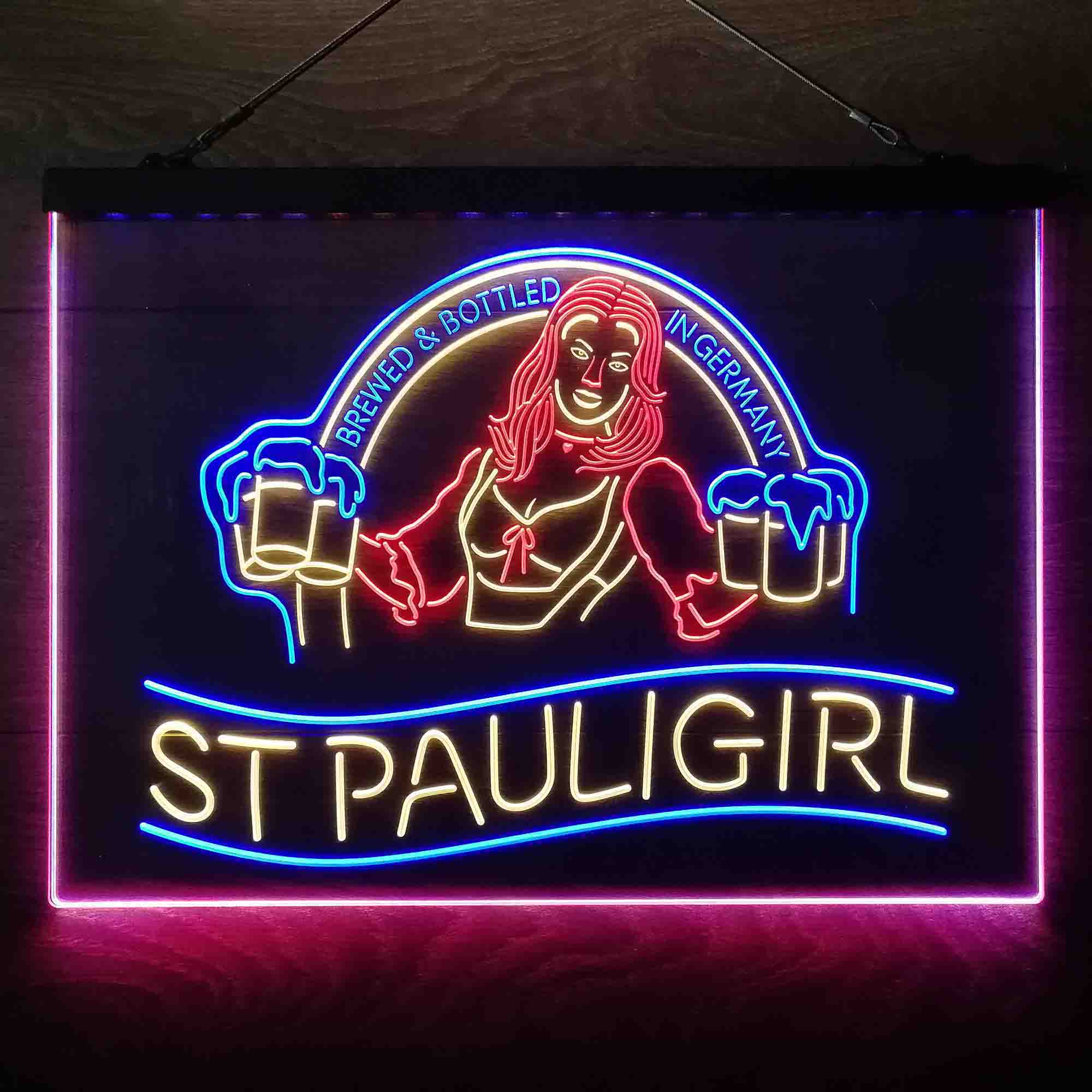 St. Paul Girl Neon 3-Color LED Sign - Image 11