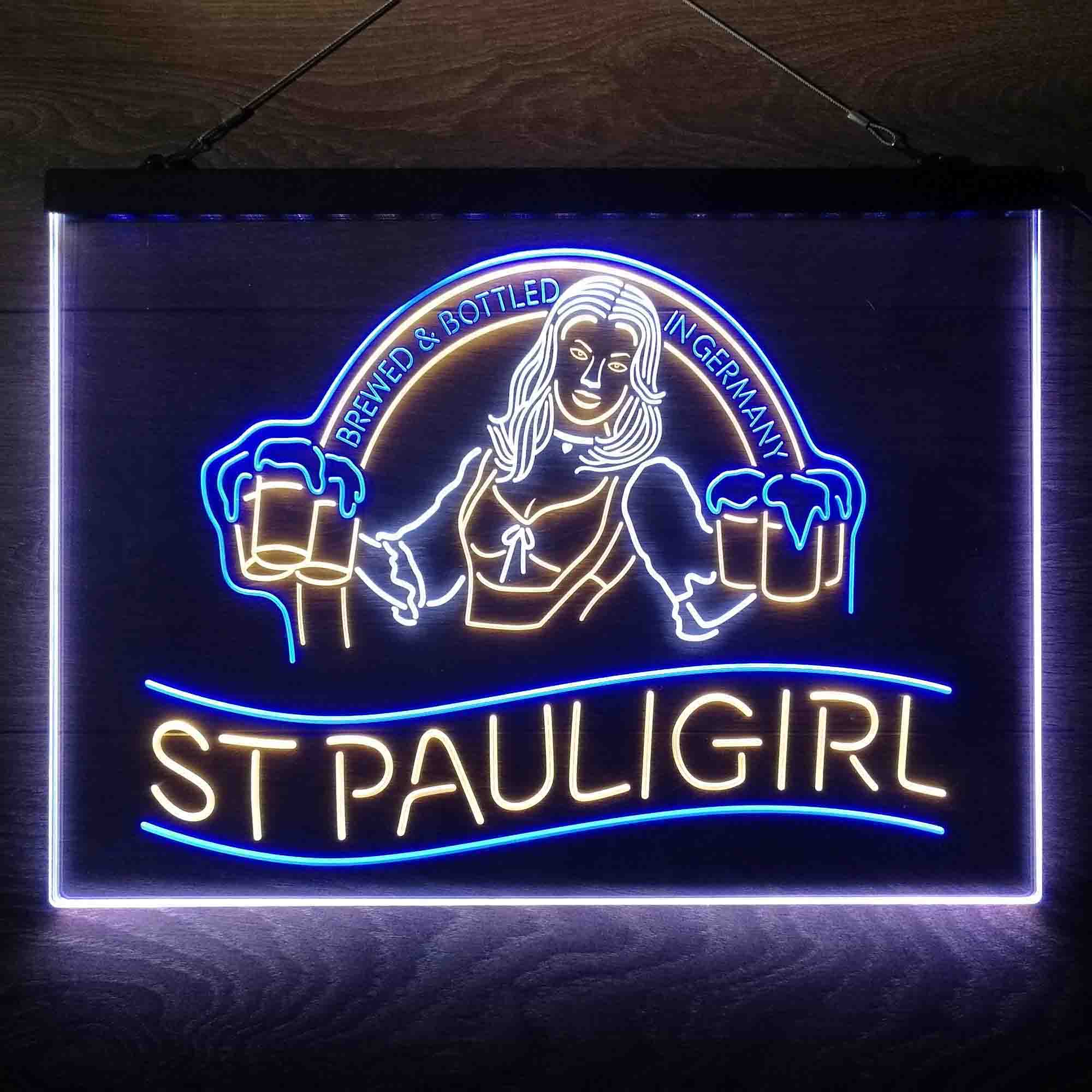 St. Paul Girl Neon 3-Color LED Sign - Image 12