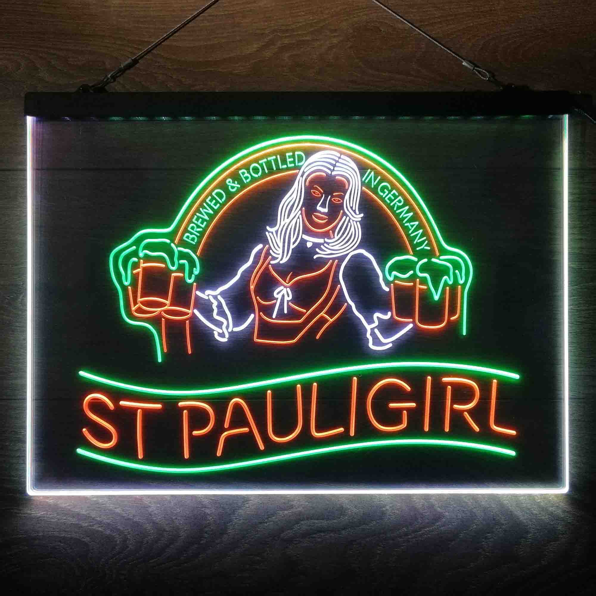 St. Paul Girl Neon 3-Color LED Sign - Image 5