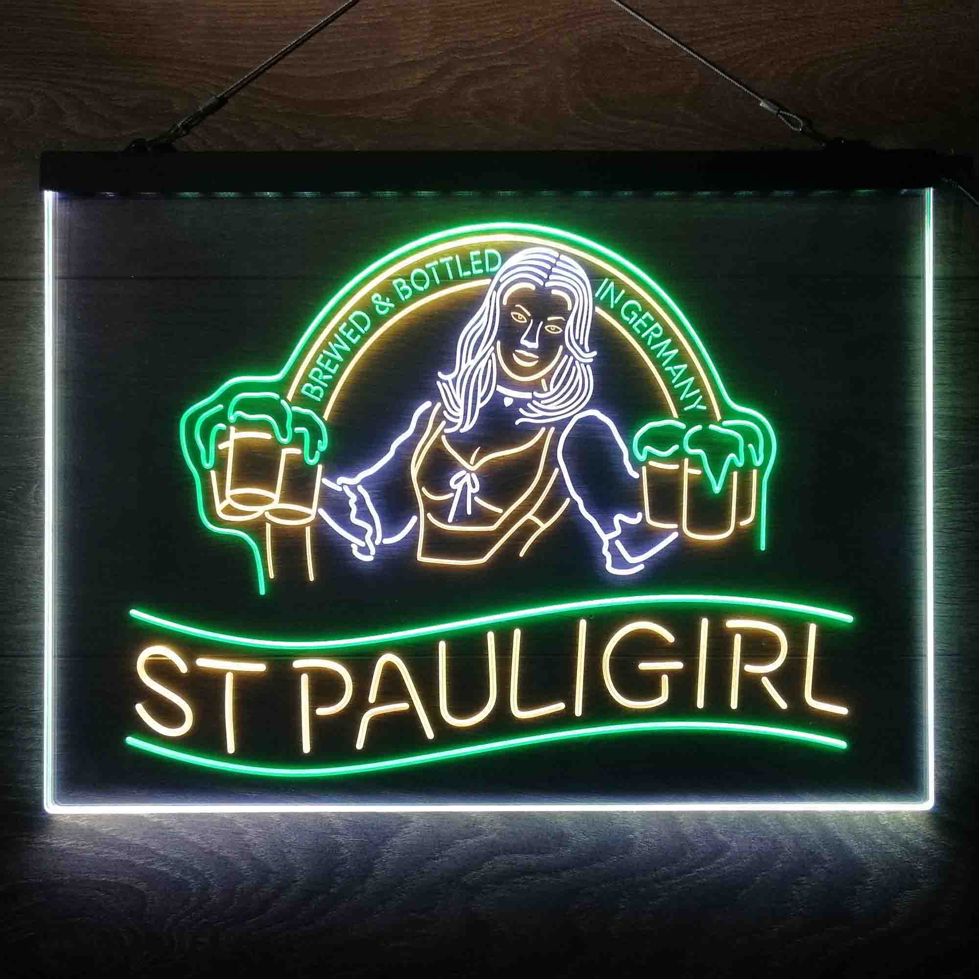 St. Paul Girl Neon 3-Color LED Sign - Image 6