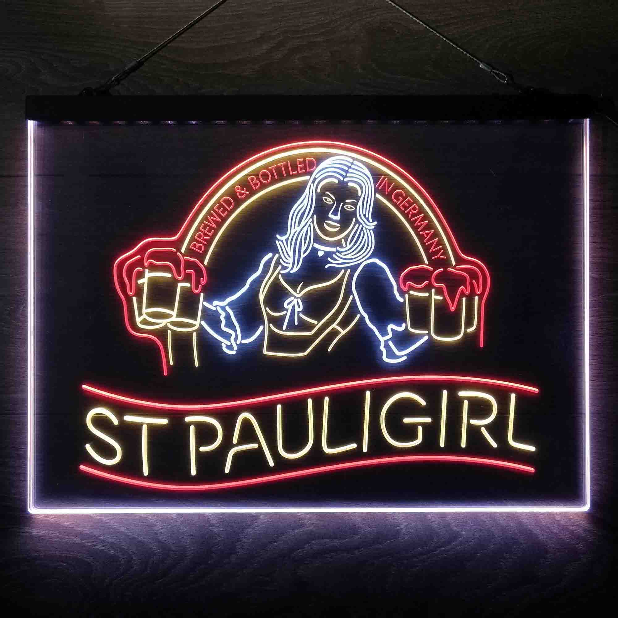 St. Paul Girl Neon 3-Color LED Sign - Image 7