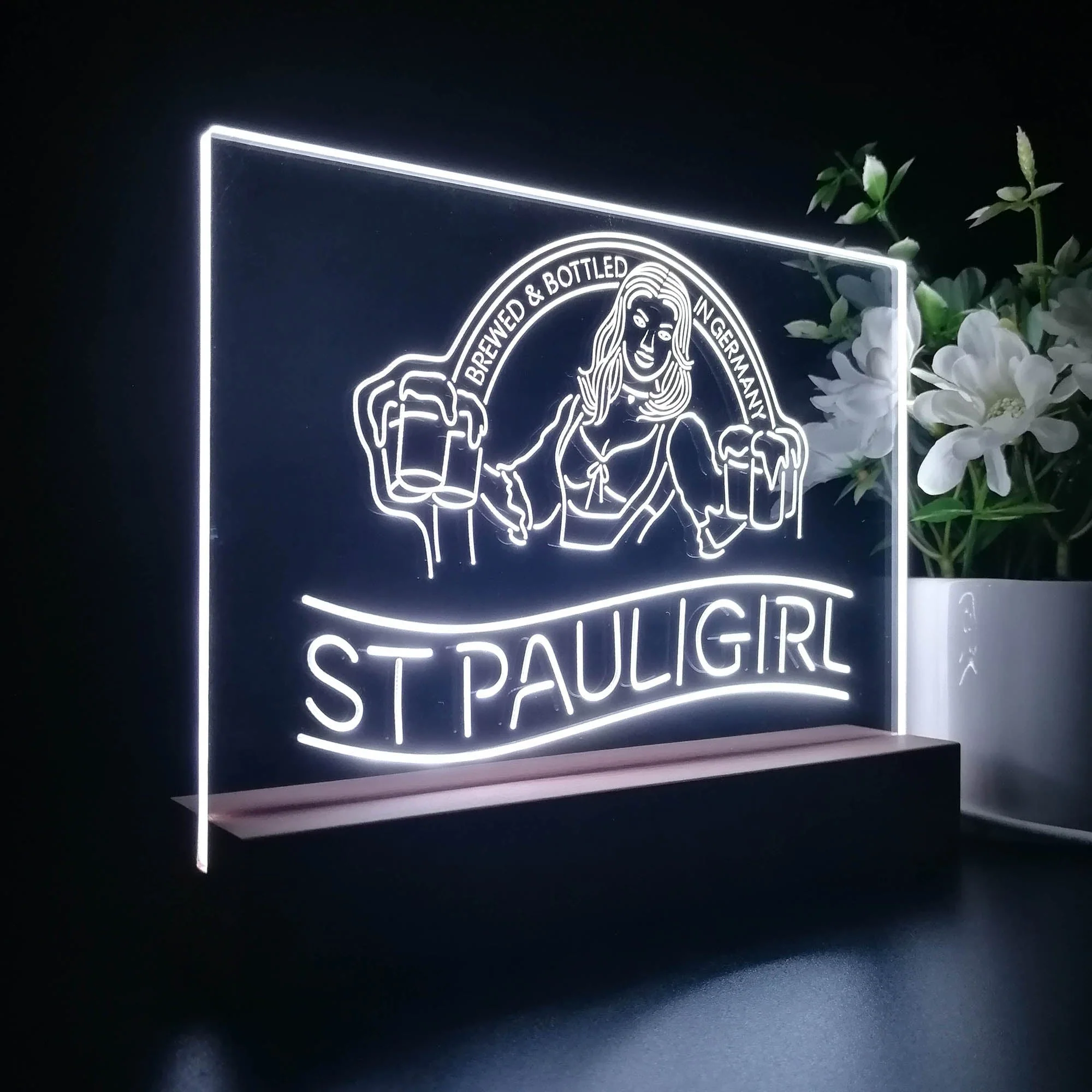 St. Paul Girl Man Cave Neon Sign Pub Bar Lamp - Image 6