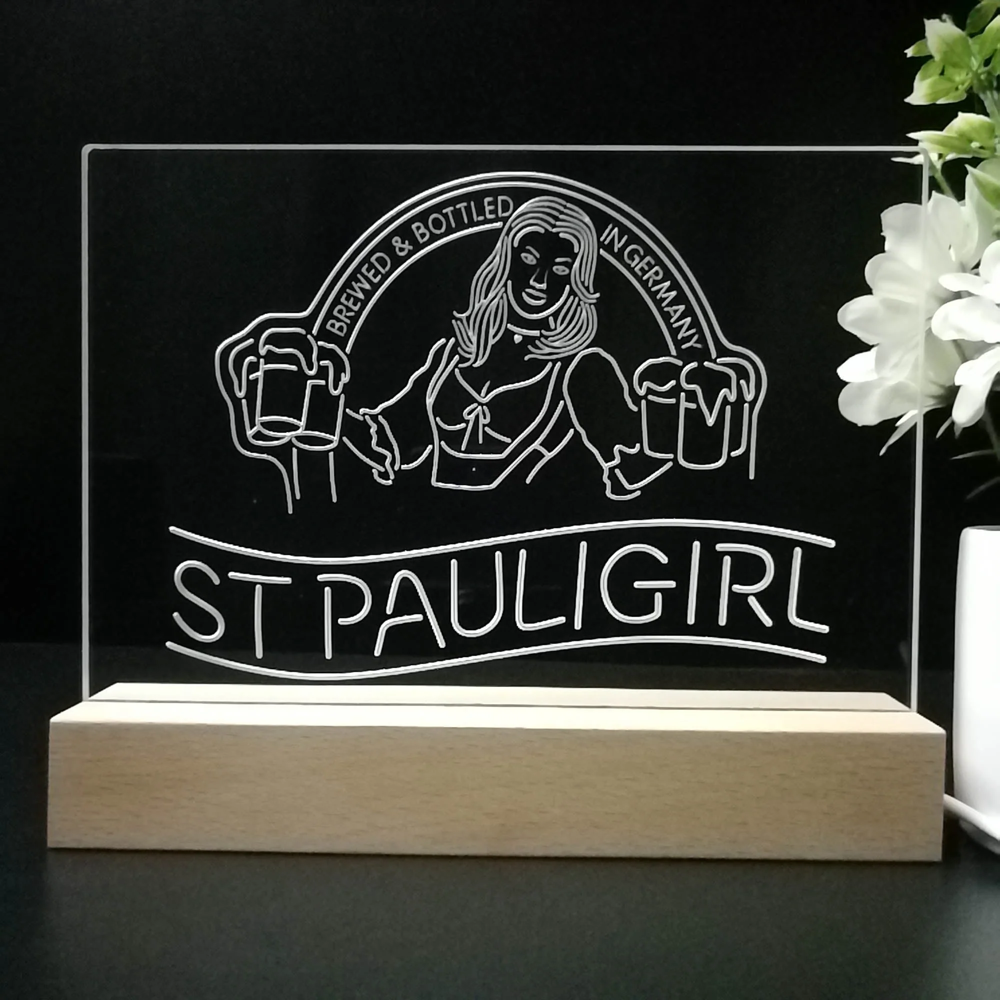 St. Paul Girl Man Cave Neon Sign Pub Bar Lamp - Image 8