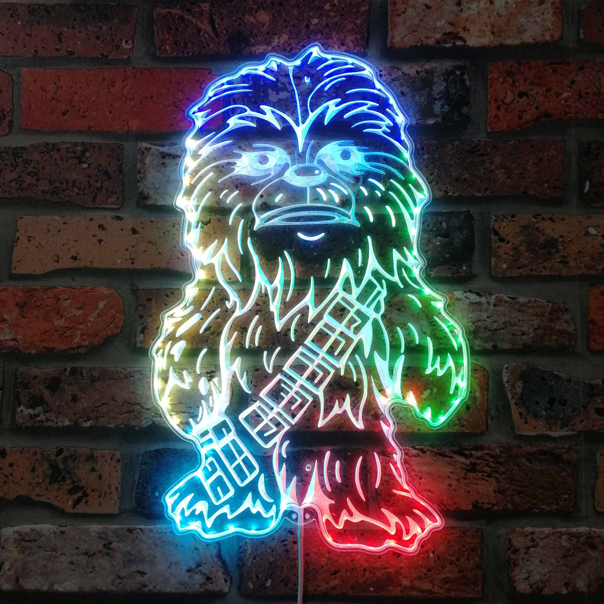 Star Wars Chewbacca Neon LED Sign with Dynamic RGB Colors