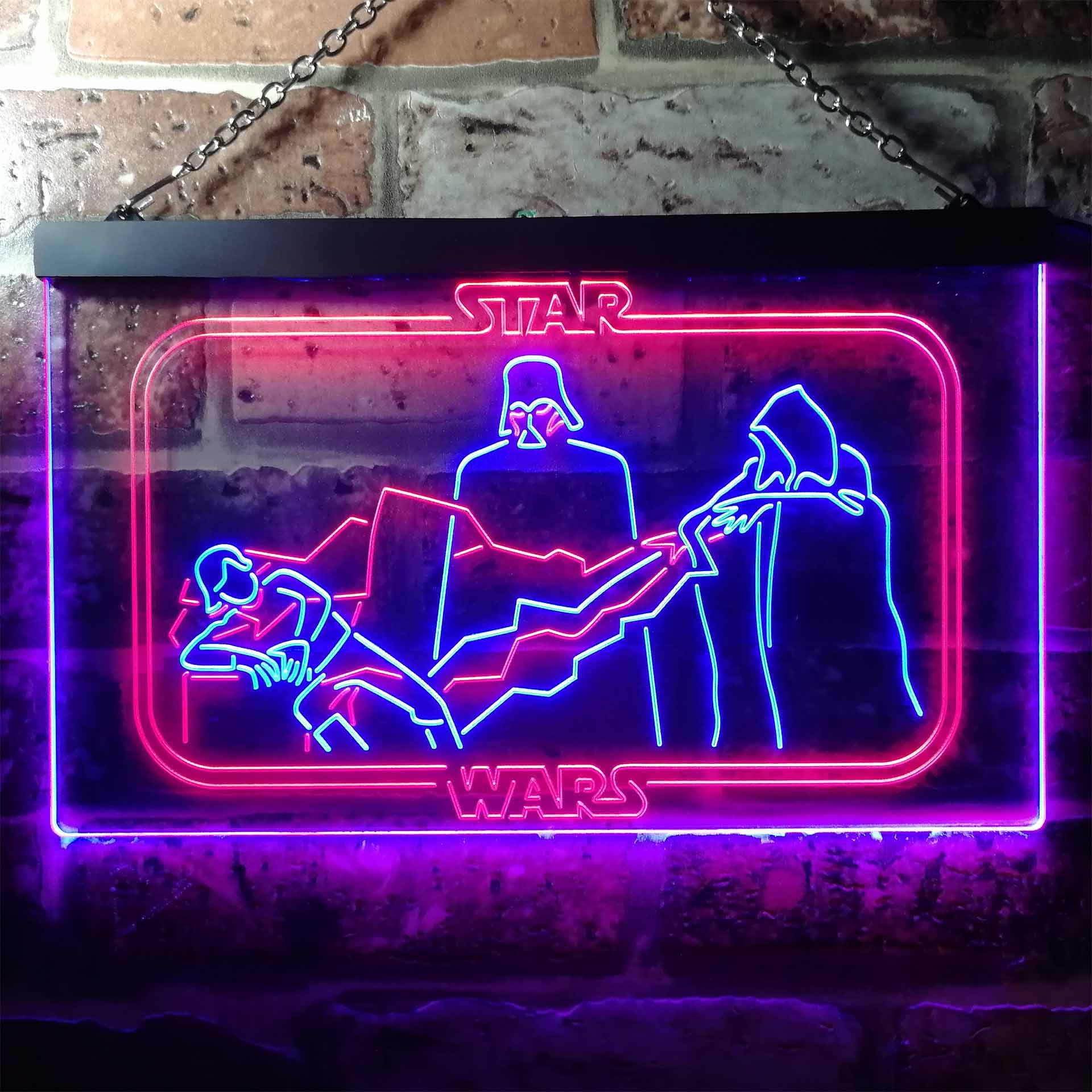 Star Wars Emperor Palpatine Lightning LED Neon Sign - Image 3