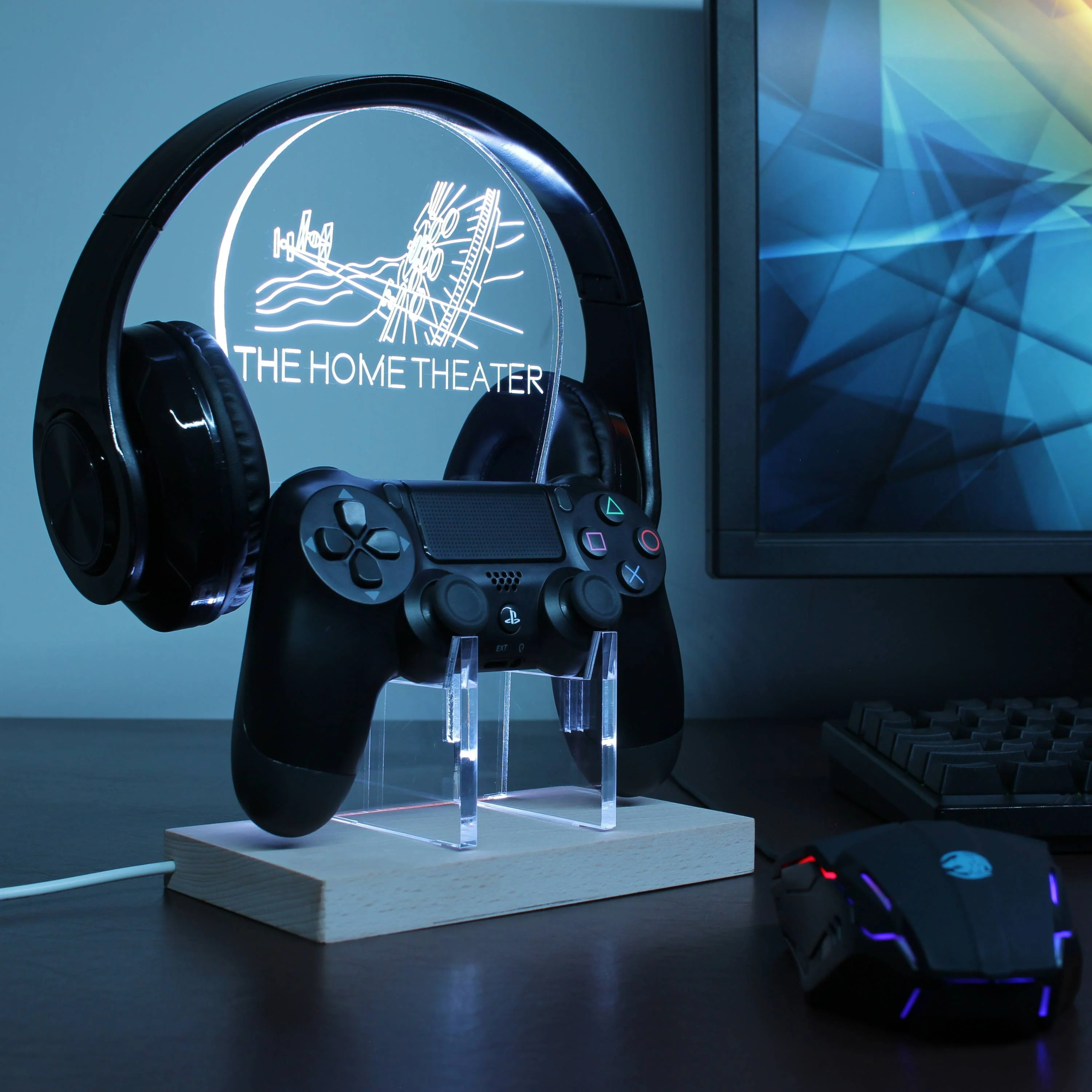 Star Wars Millenium Falcon RGB LED Gaming Headset Controller Stand - Image 7