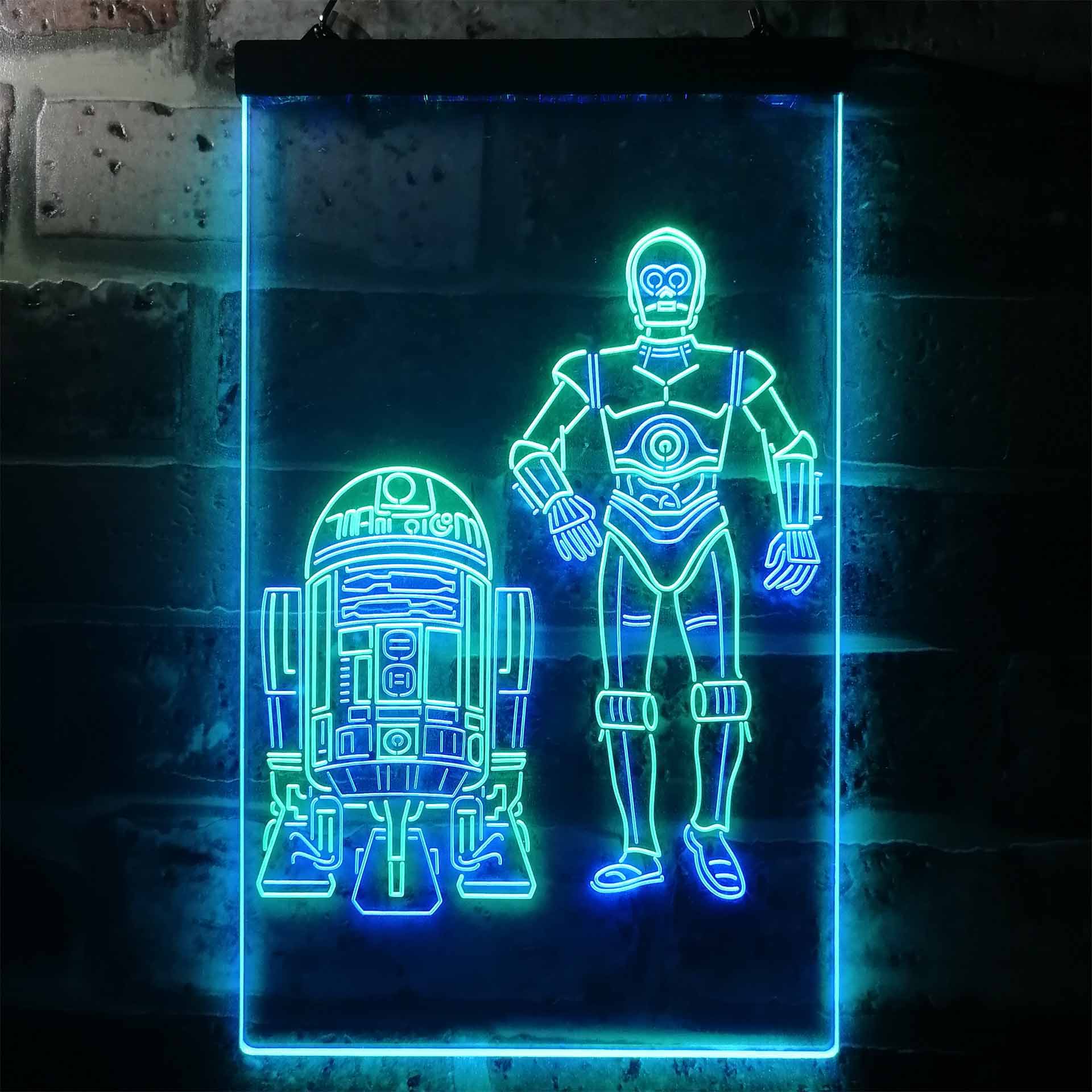 Star Wars R2D2 C3PO LED Neon Sign - Image 9