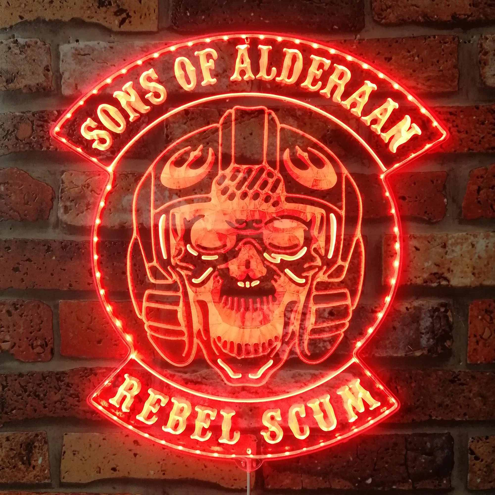 Star Wars Sons of Alderaan Neon LED Sign with Dynamic RGB Colors - Image 3