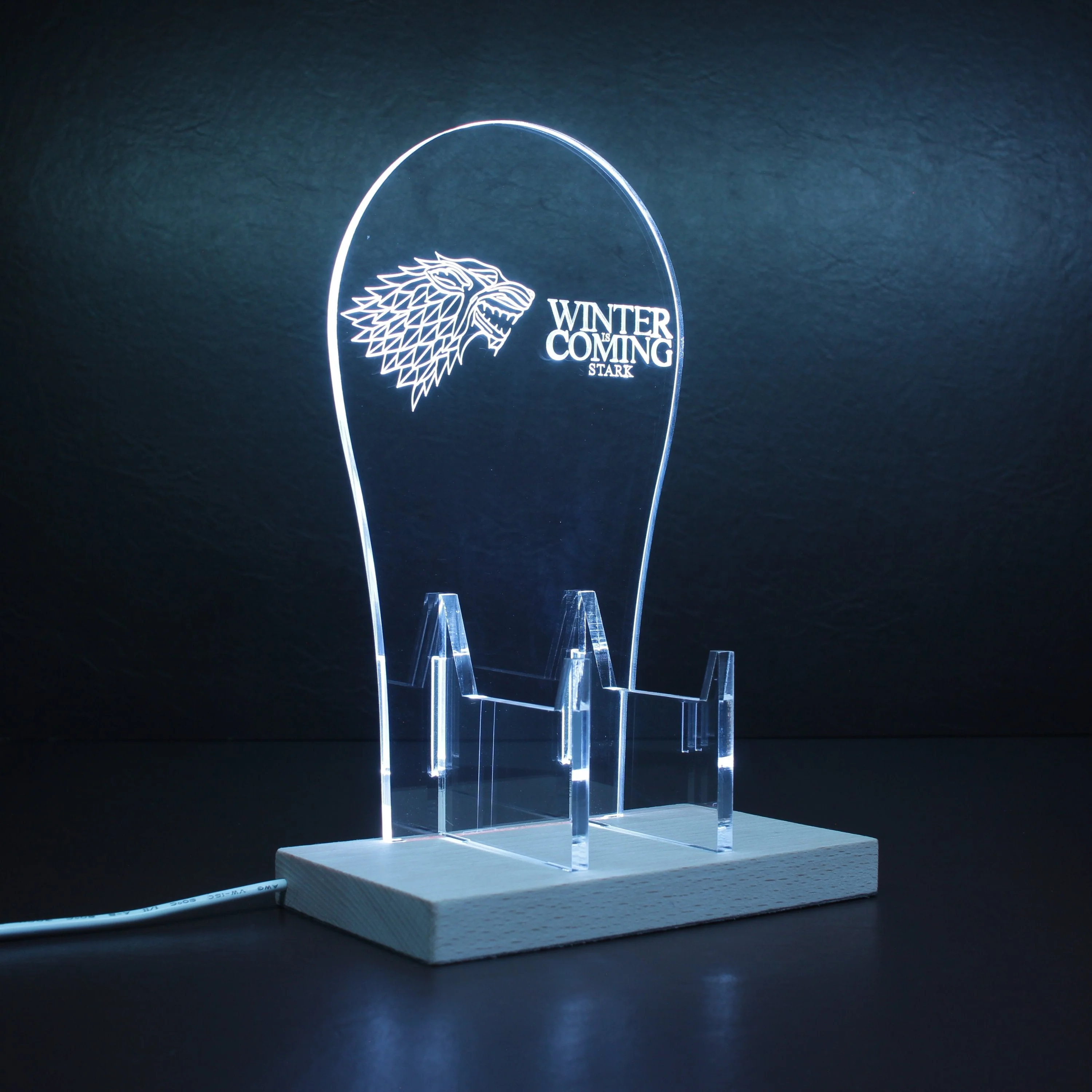 Stark Game of Thrones LED Gaming Headset Controller Stand - Image 8