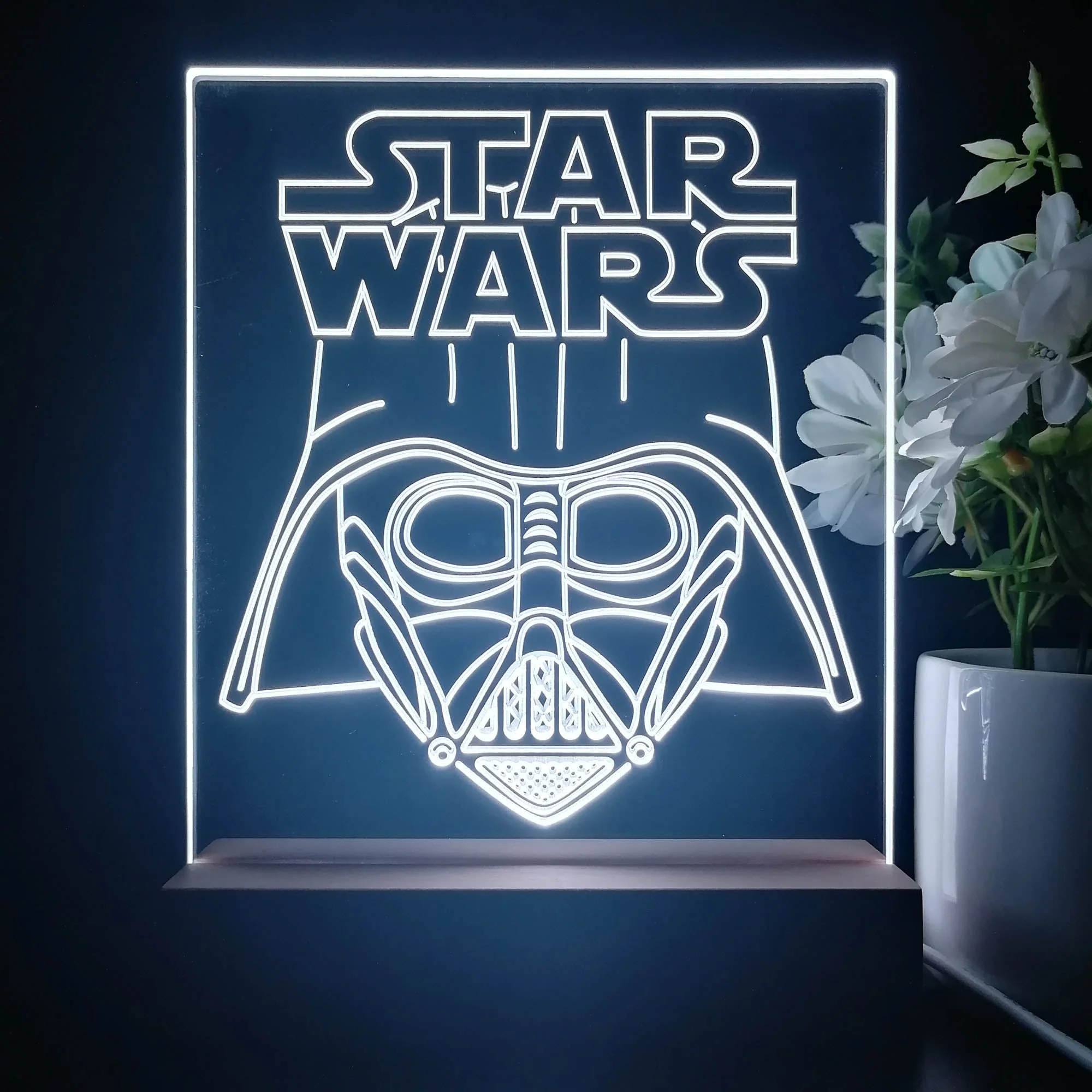 Stars Wars Darth Vader Home Theater 3D Illusion Night Light Desk Lamp - Image 4