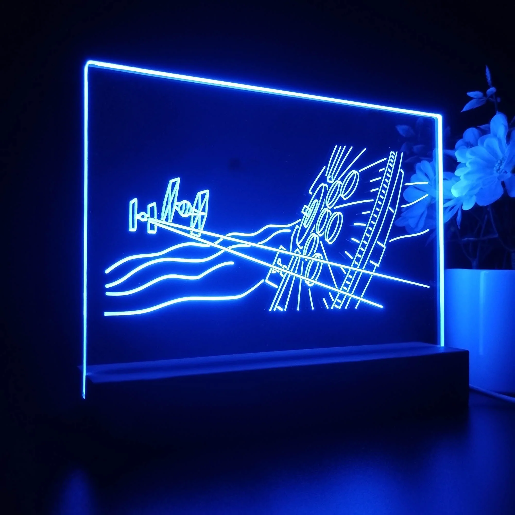 Stars Wars The Force Awakens Teaser 3D Illusion Night Light Desk Lamp - Image 6
