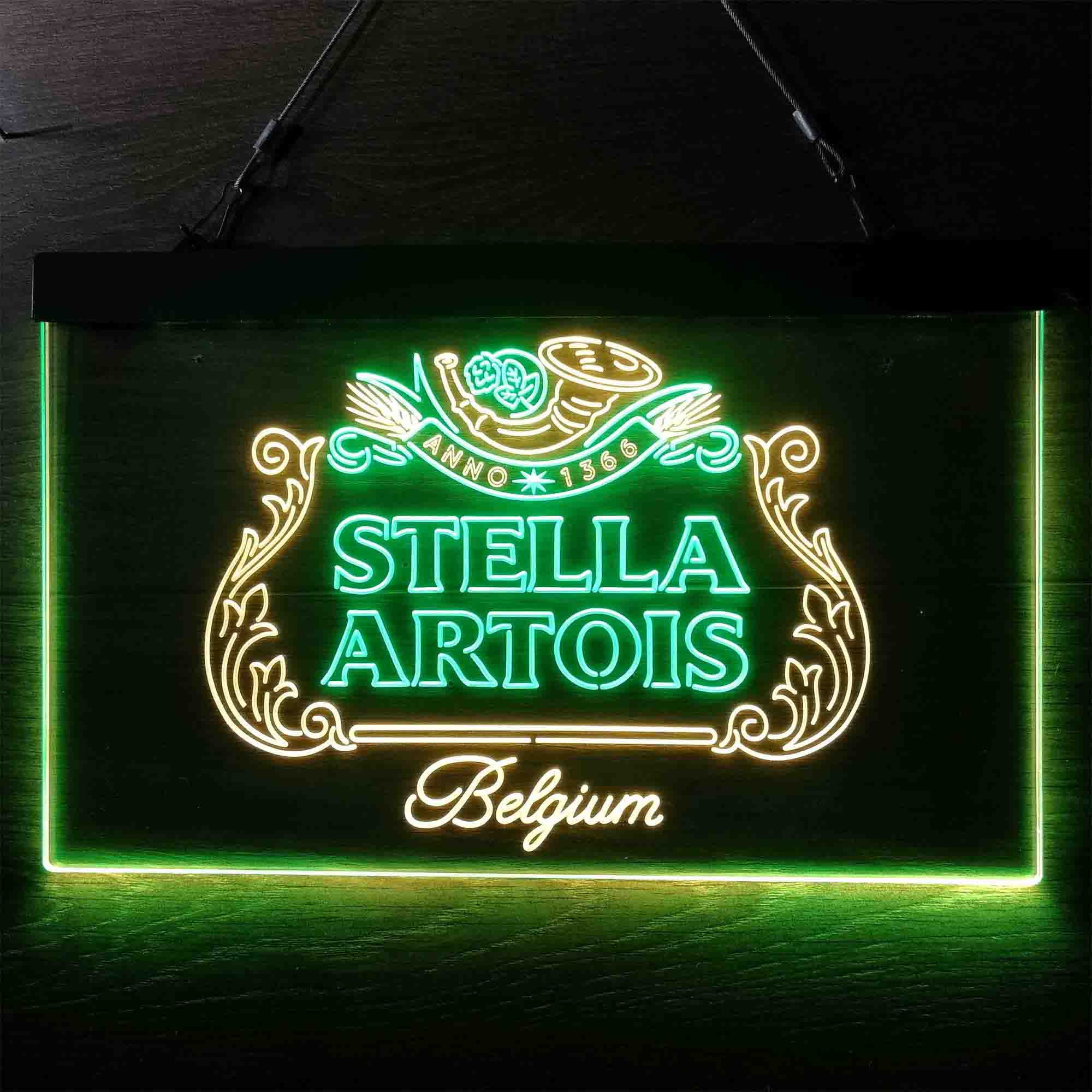 Stella Artois Belgium Neon-Like LED Sign, Beer Lodge Gift - Image 12
