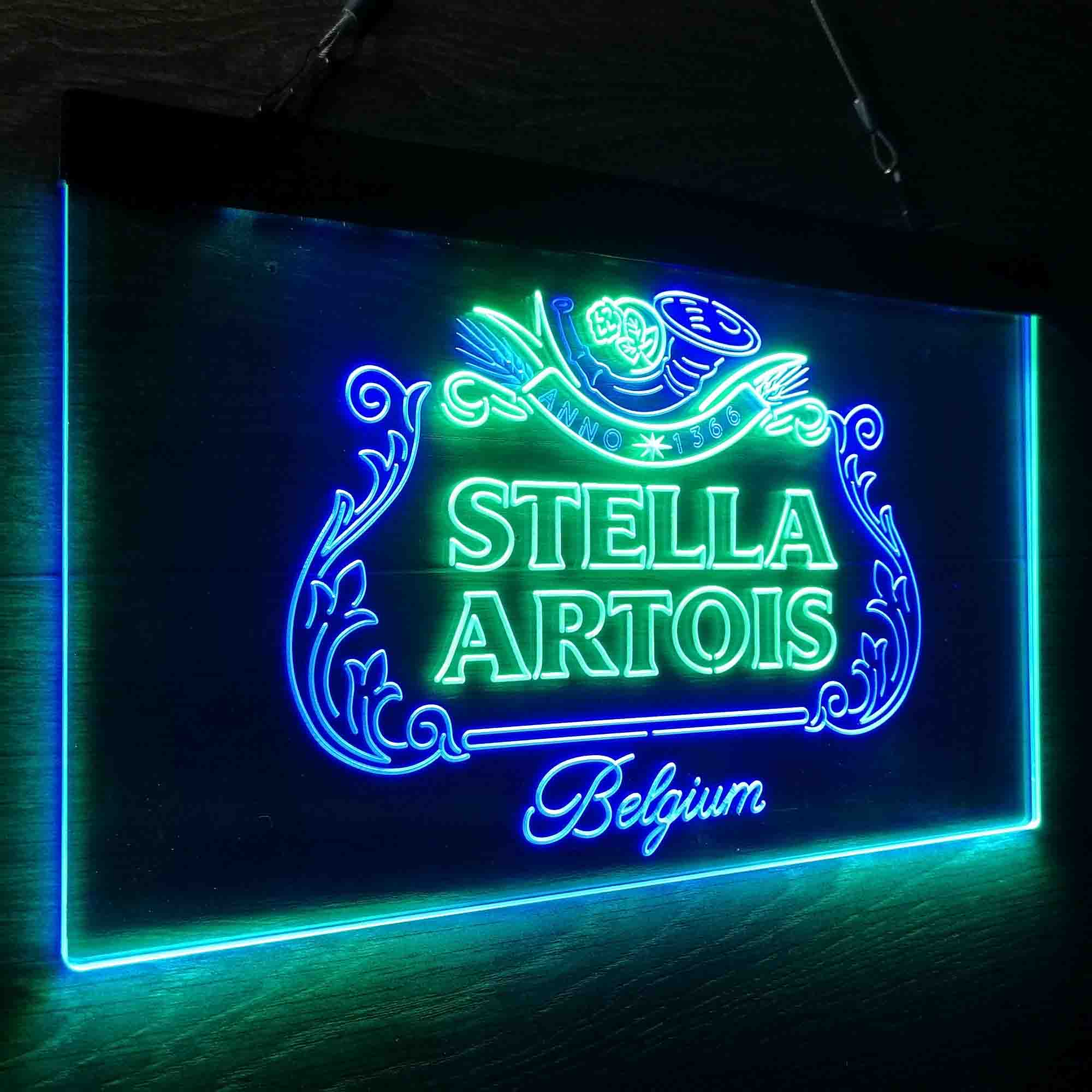 Stella Artois Belgium Neon-Like LED Sign, Beer Lodge Gift - Image 15