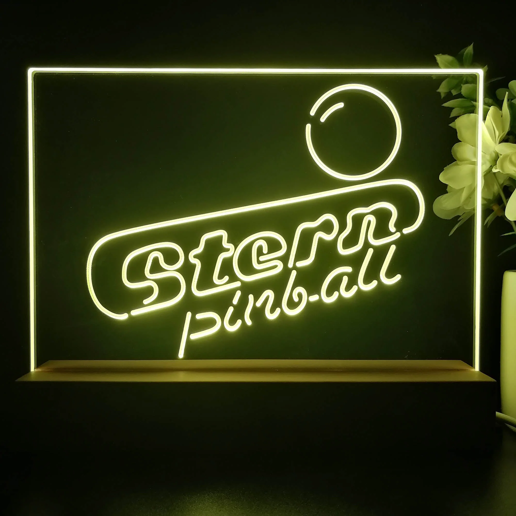 Stern Pinball 3D Illusion Night Light Desk Lamp - Image 4
