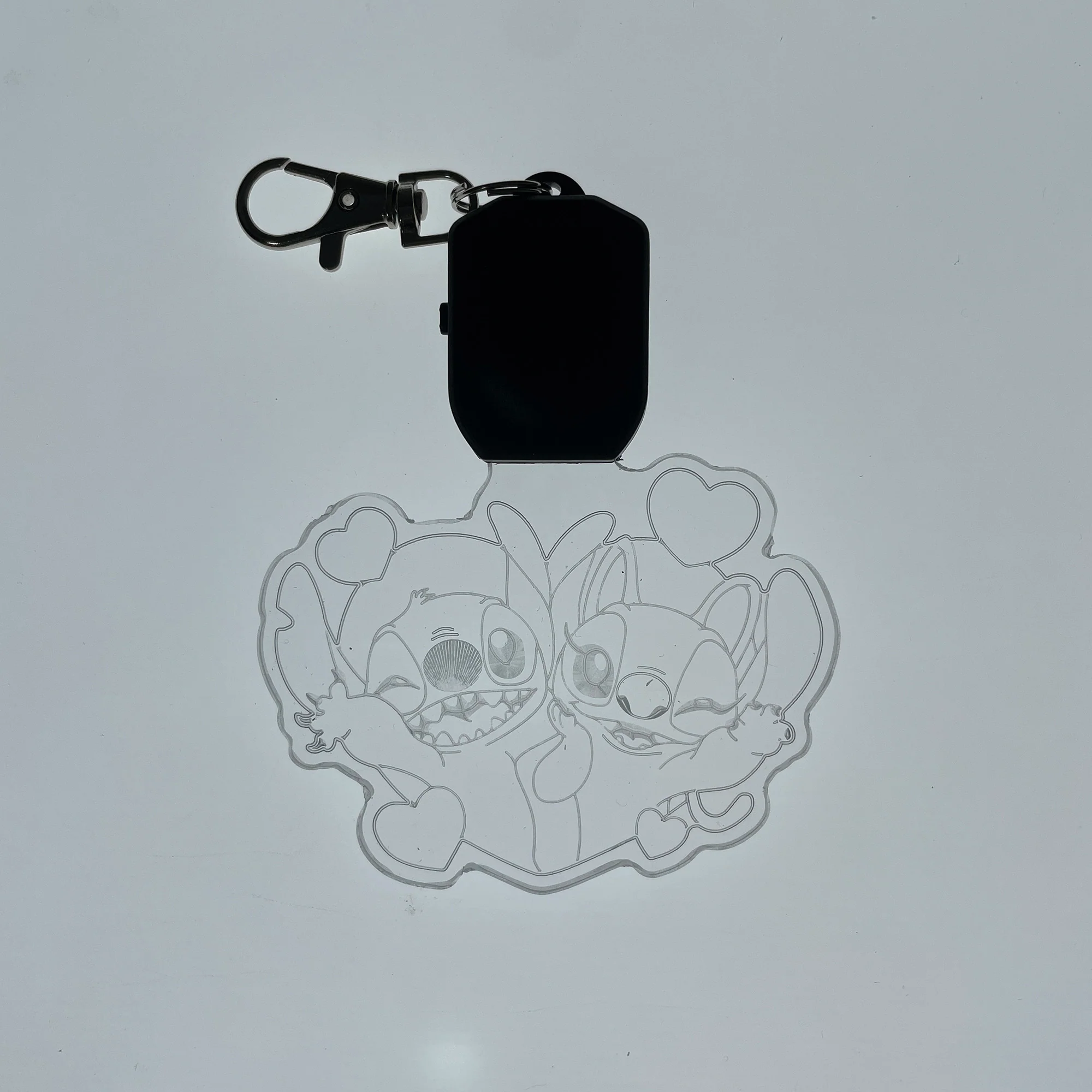 Stitch and Angel LED Light Acrylic Keychain , Christmas Tree Ornament - Image 7