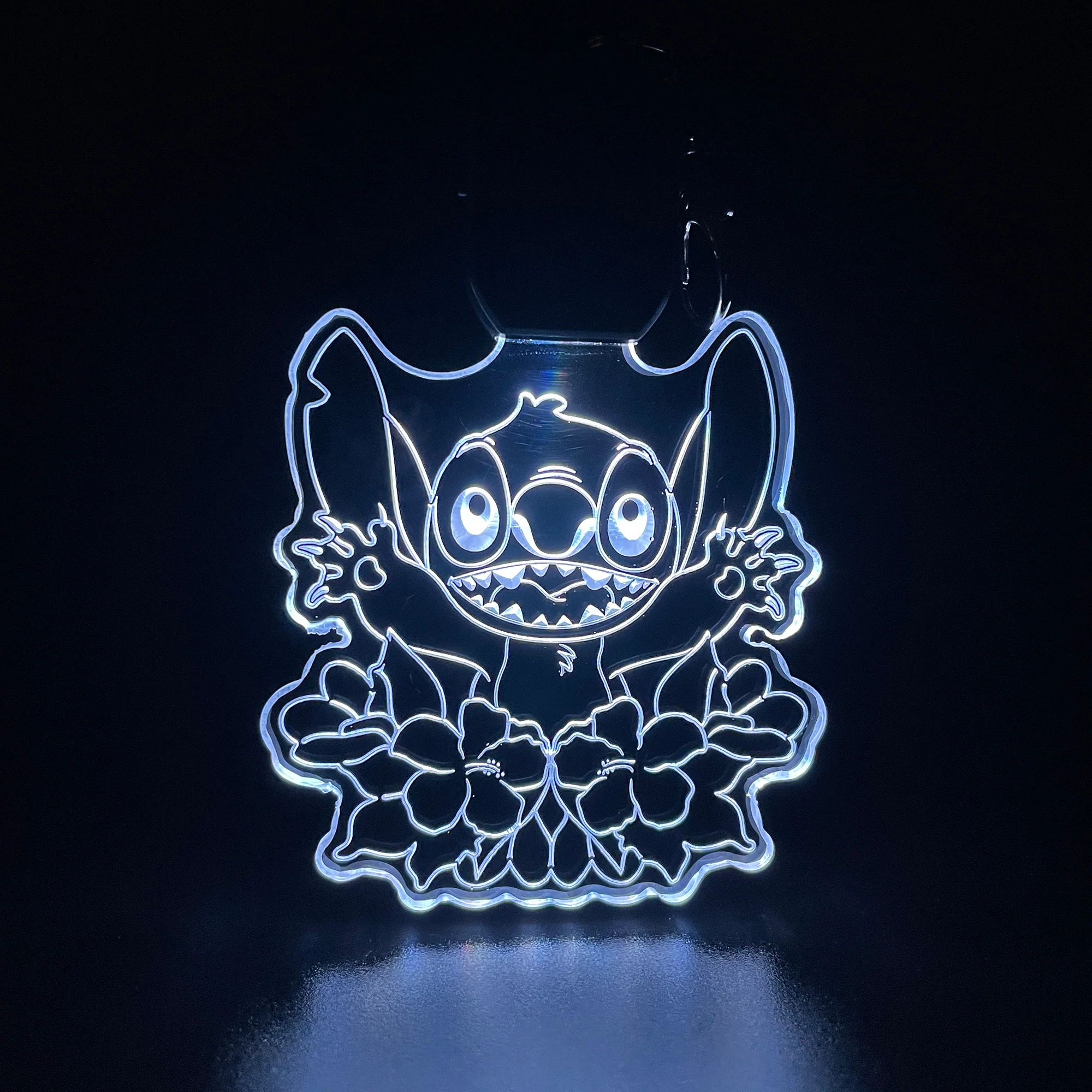 Stitch LED Light Acrylic Keychain , Christmas Tree Ornament - Image 2