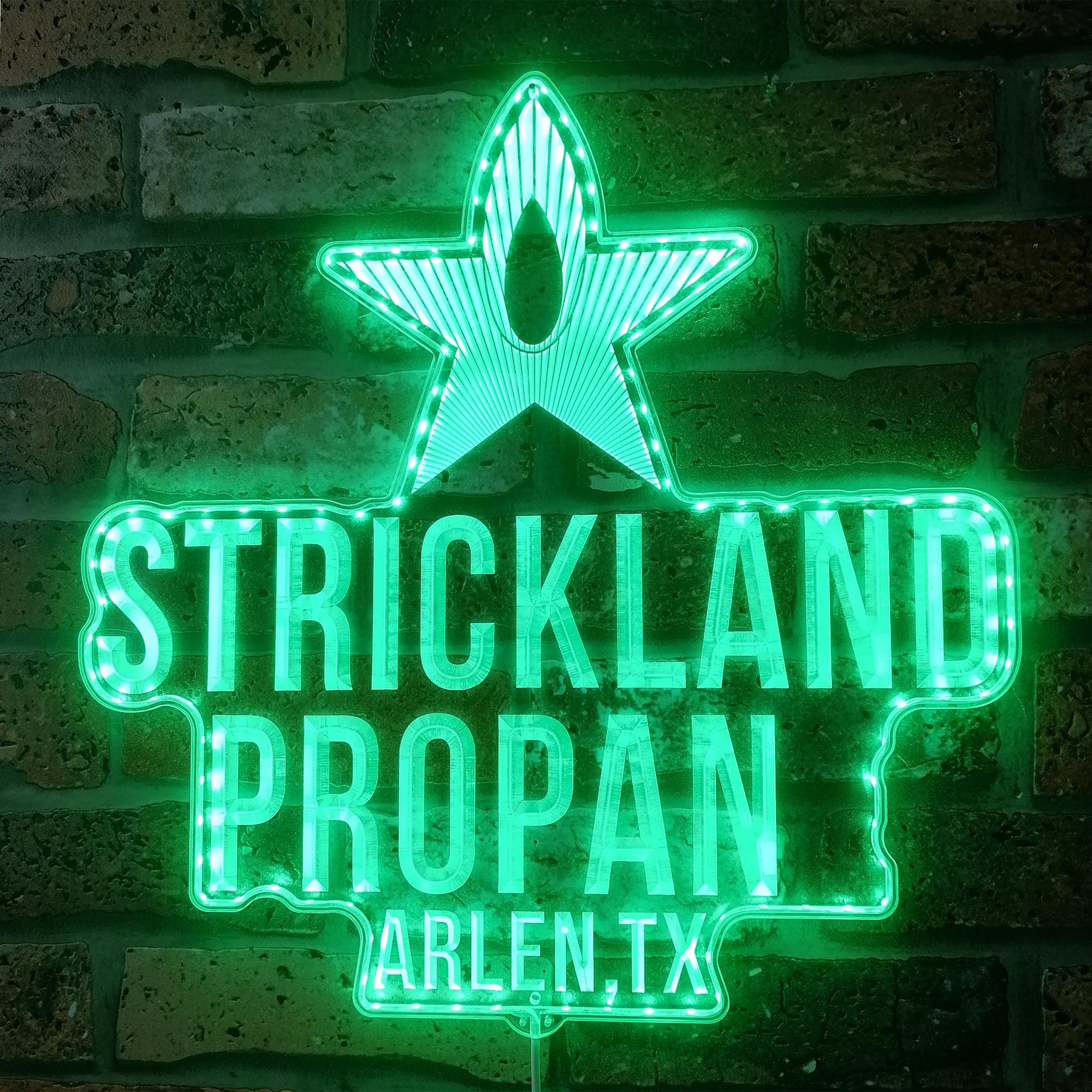 Strickland Propane Neon LED Sign with Dynamic RGB Colors - Image 6