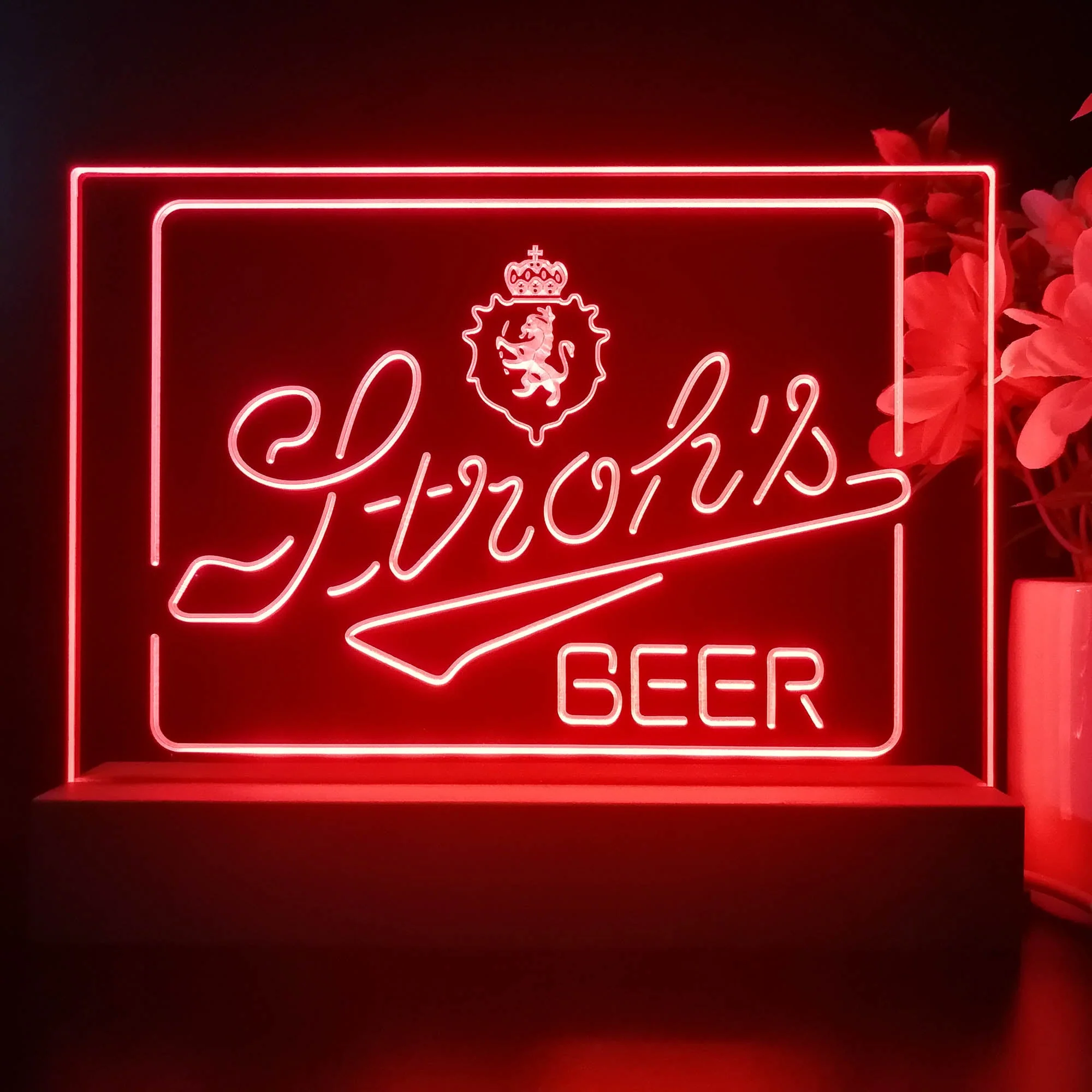 Stroh's Beer Bar Neon Sign Pub Bar Lamp - Image 3