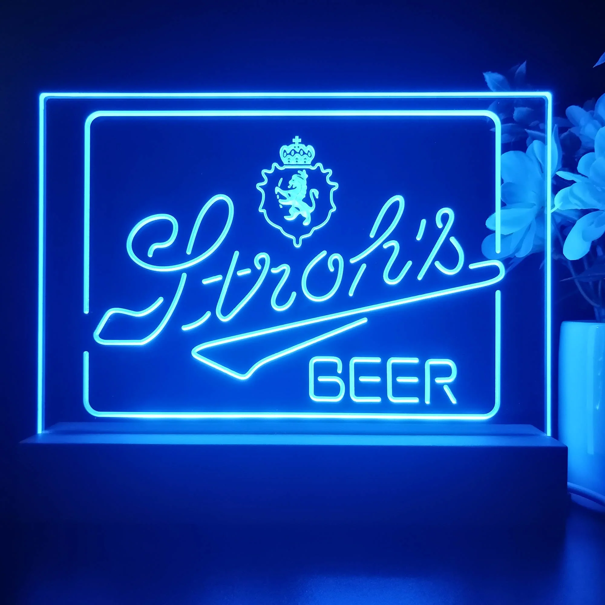 Stroh's Beer Bar Neon Sign Pub Bar Lamp - Image 4