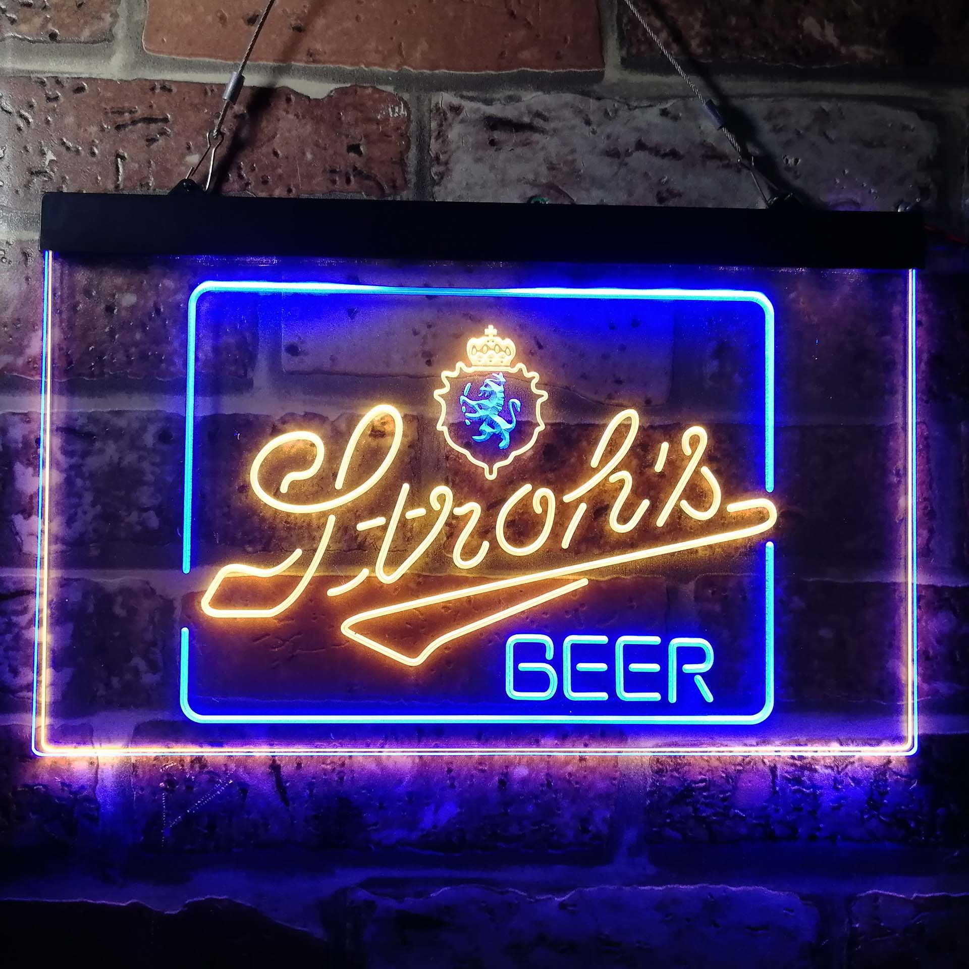 Stroh's Beer Man Cave Bar Home Bar Neon Light LED Sign