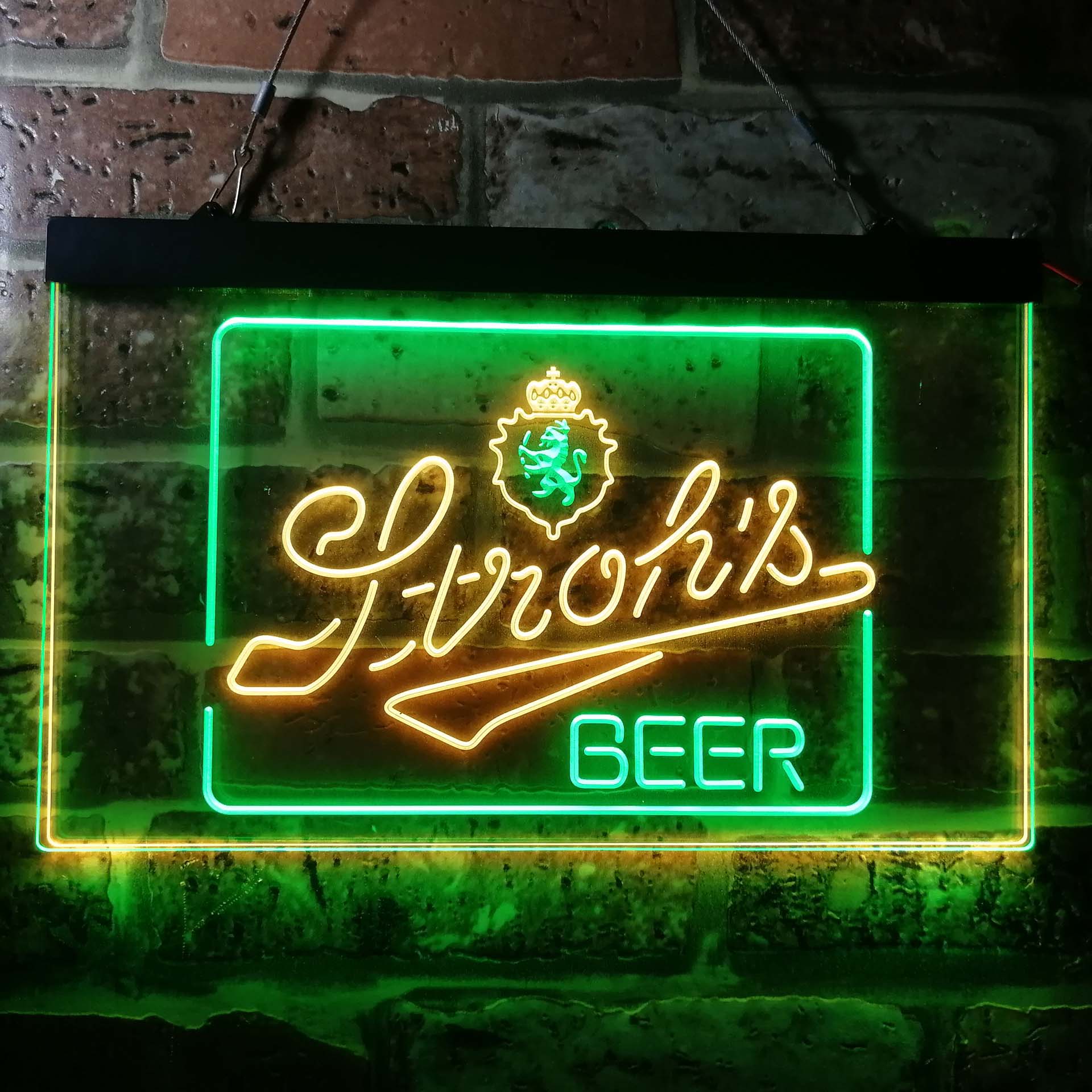Stroh's Beer Man Cave Bar Home Bar Neon Light LED Sign - Image 2