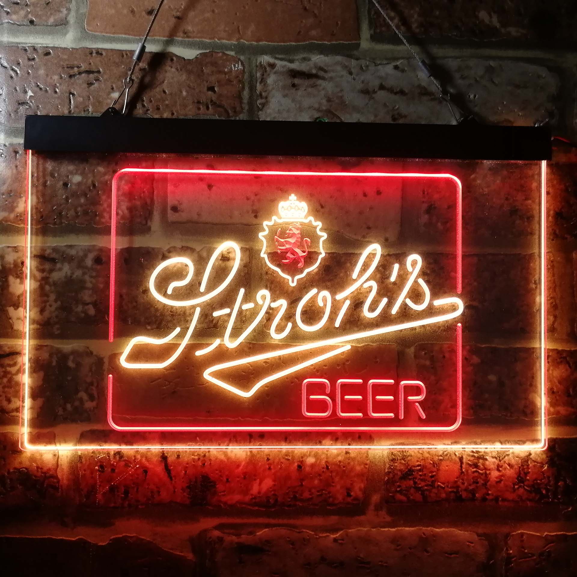 Stroh's Beer Man Cave Bar Home Bar Neon Light LED Sign - Image 4