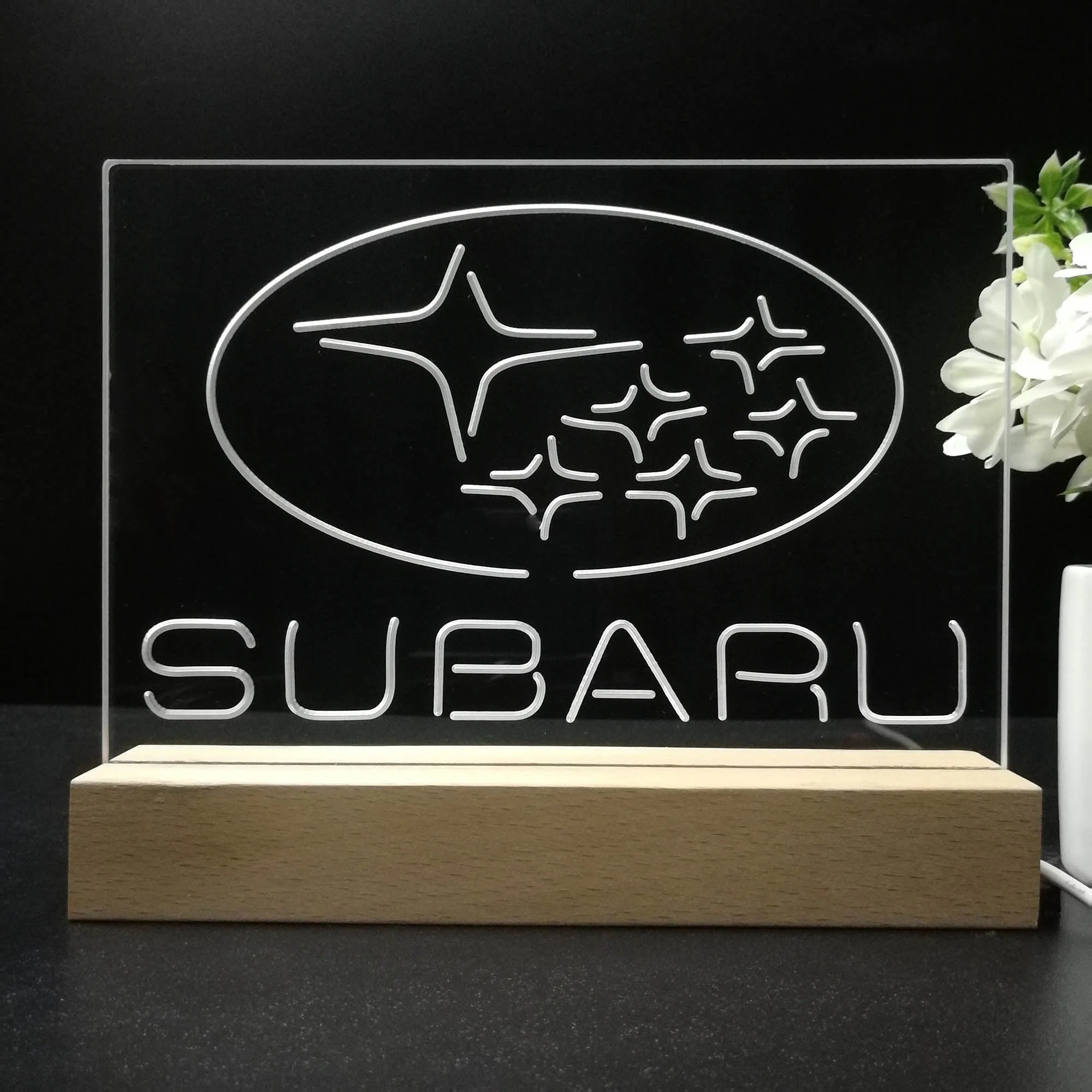 Subaru Car 3D Illusion Night Light Desk Lamp - Image 8