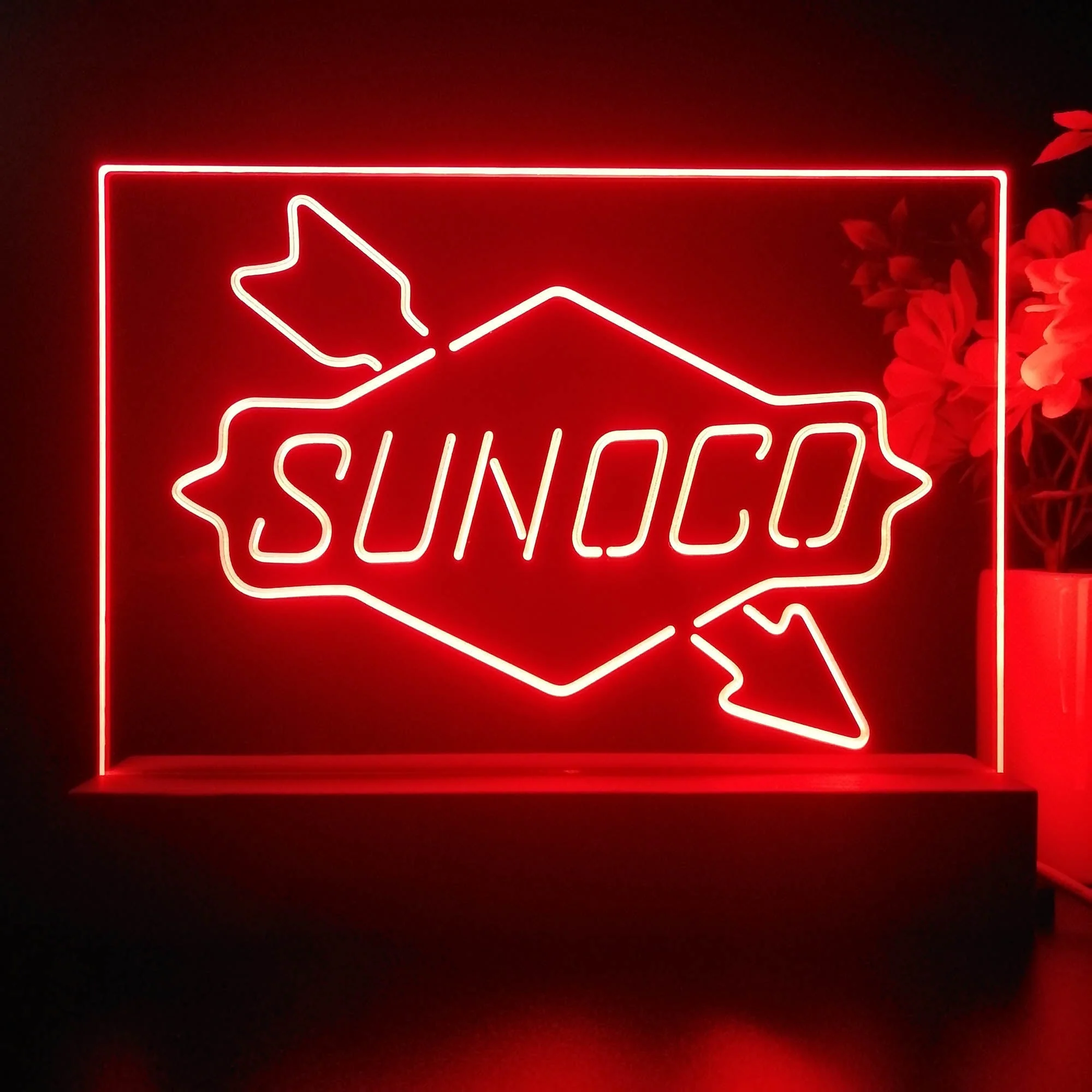 Sunoco Gas Gasoline 3D Illusion Night Light Desk Lamp - Image 4