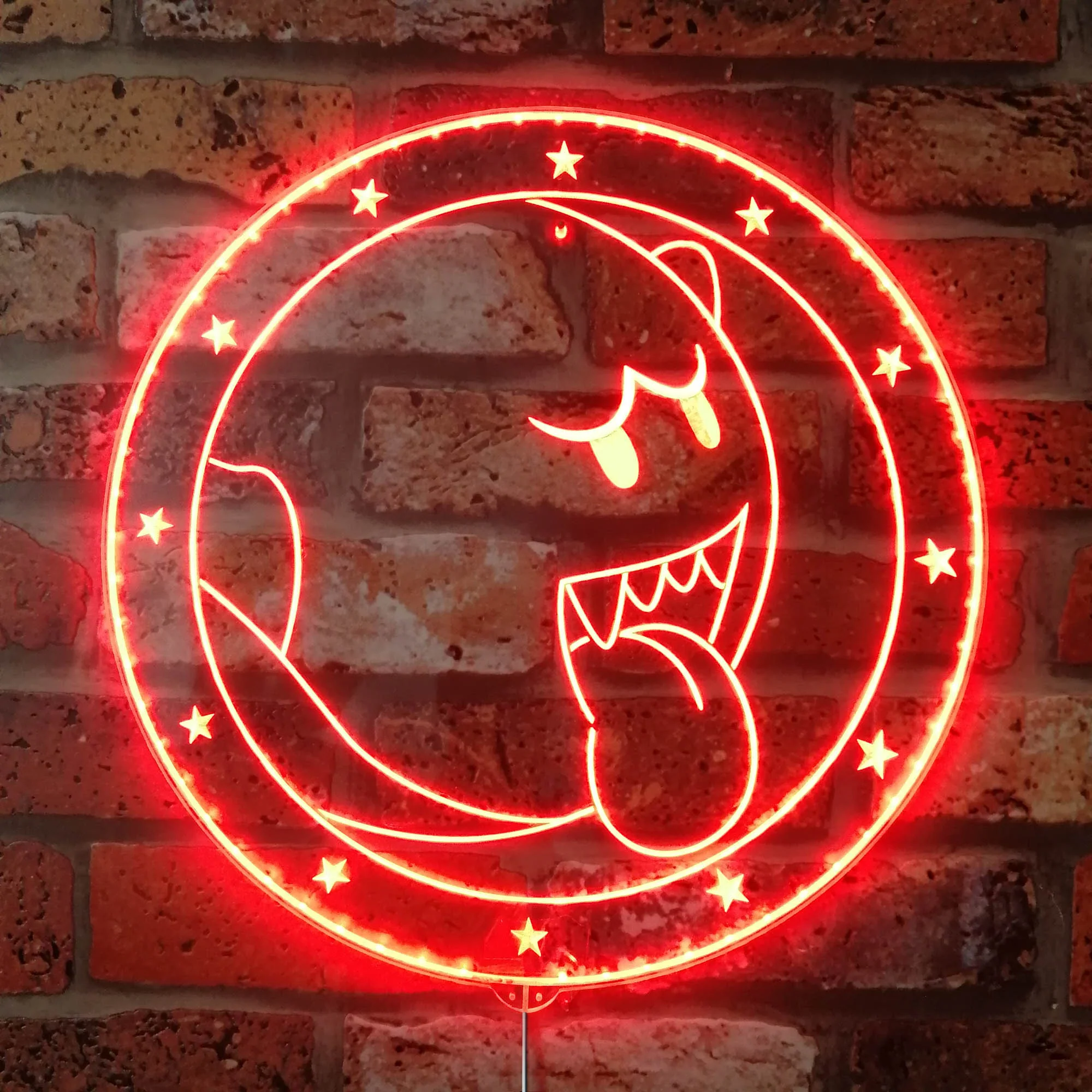 Super Mario Boo Neon LED Sign with Dynamic RGB Colors - Image 4