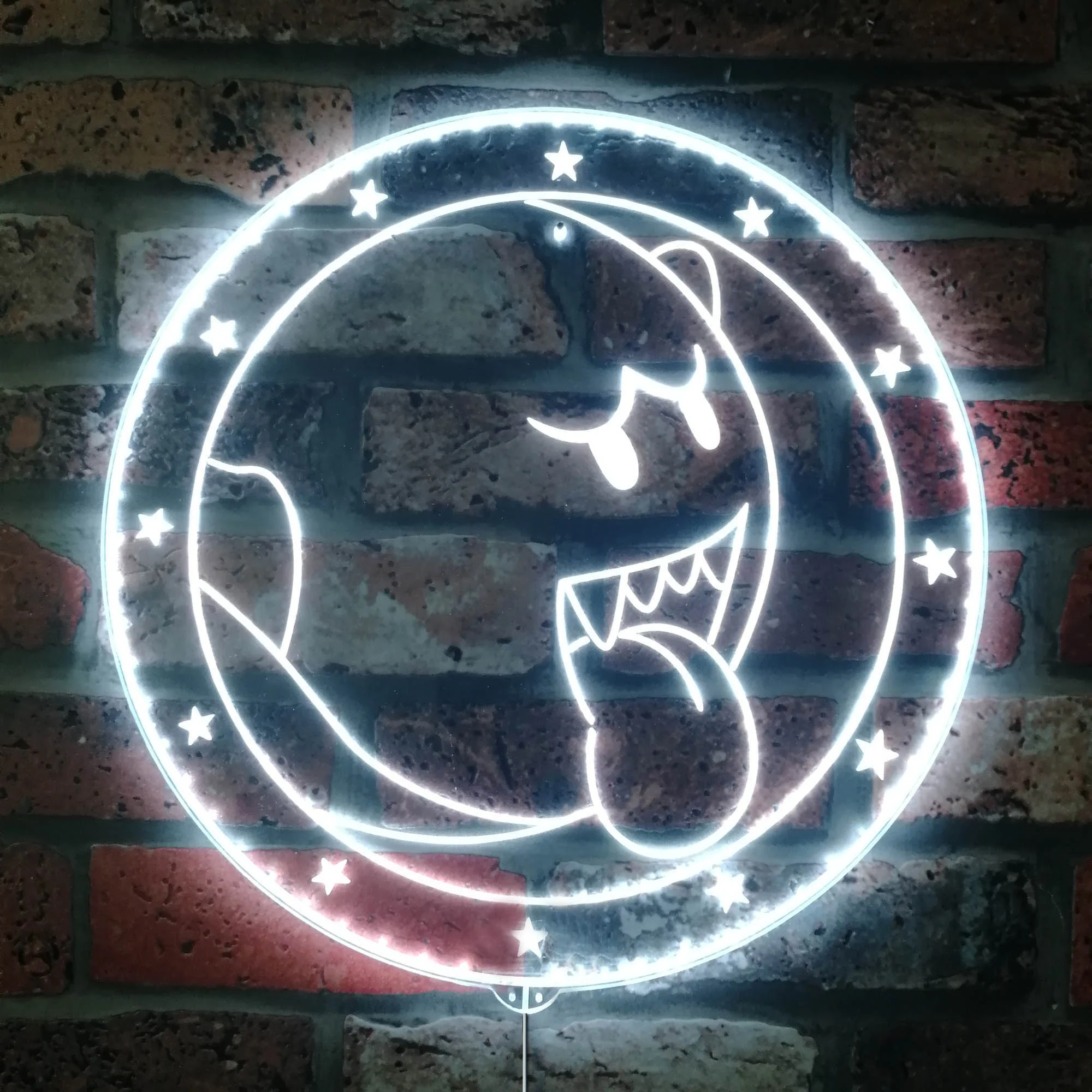 Super Mario Boo Neon LED Sign with Dynamic RGB Colors - Image 6