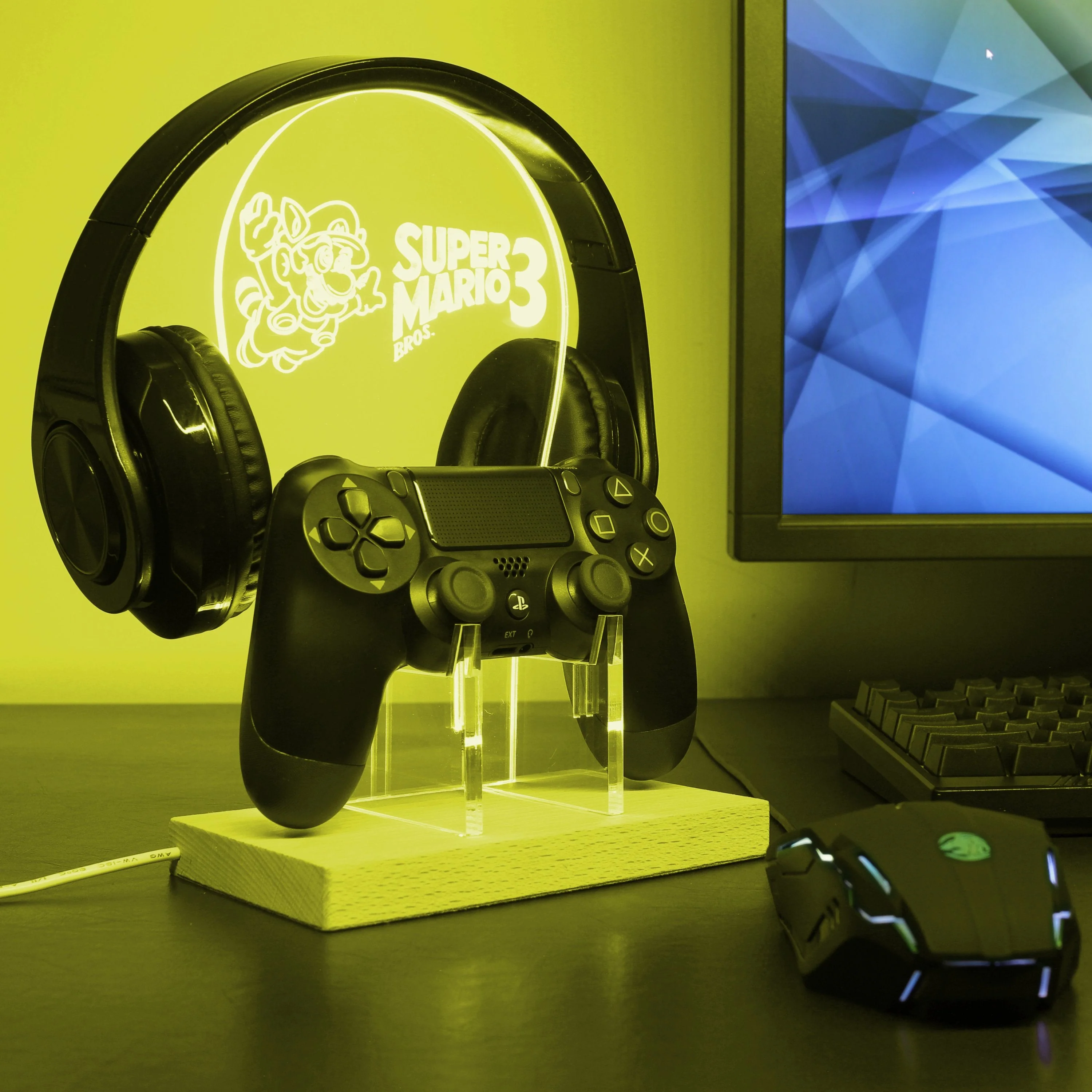 Super Mario Bros 3 LED Gaming Headset Controller Stand