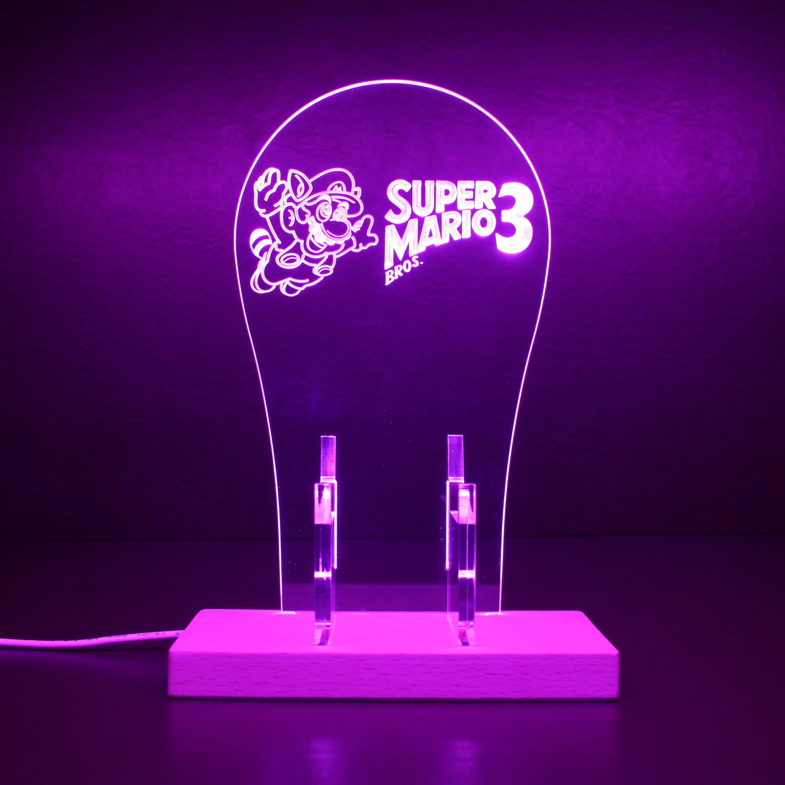 Super Mario Bros 3 LED Gaming Headset Controller Stand - Image 6