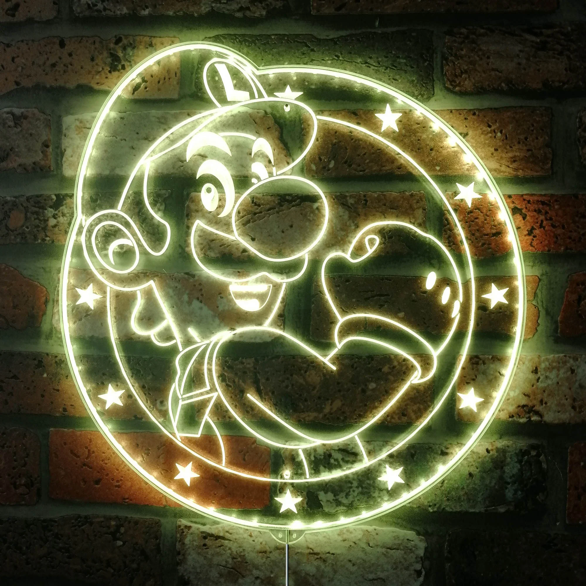Super Mario Luigi Neon LED Sign with Dynamic RGB Colors - Image 7