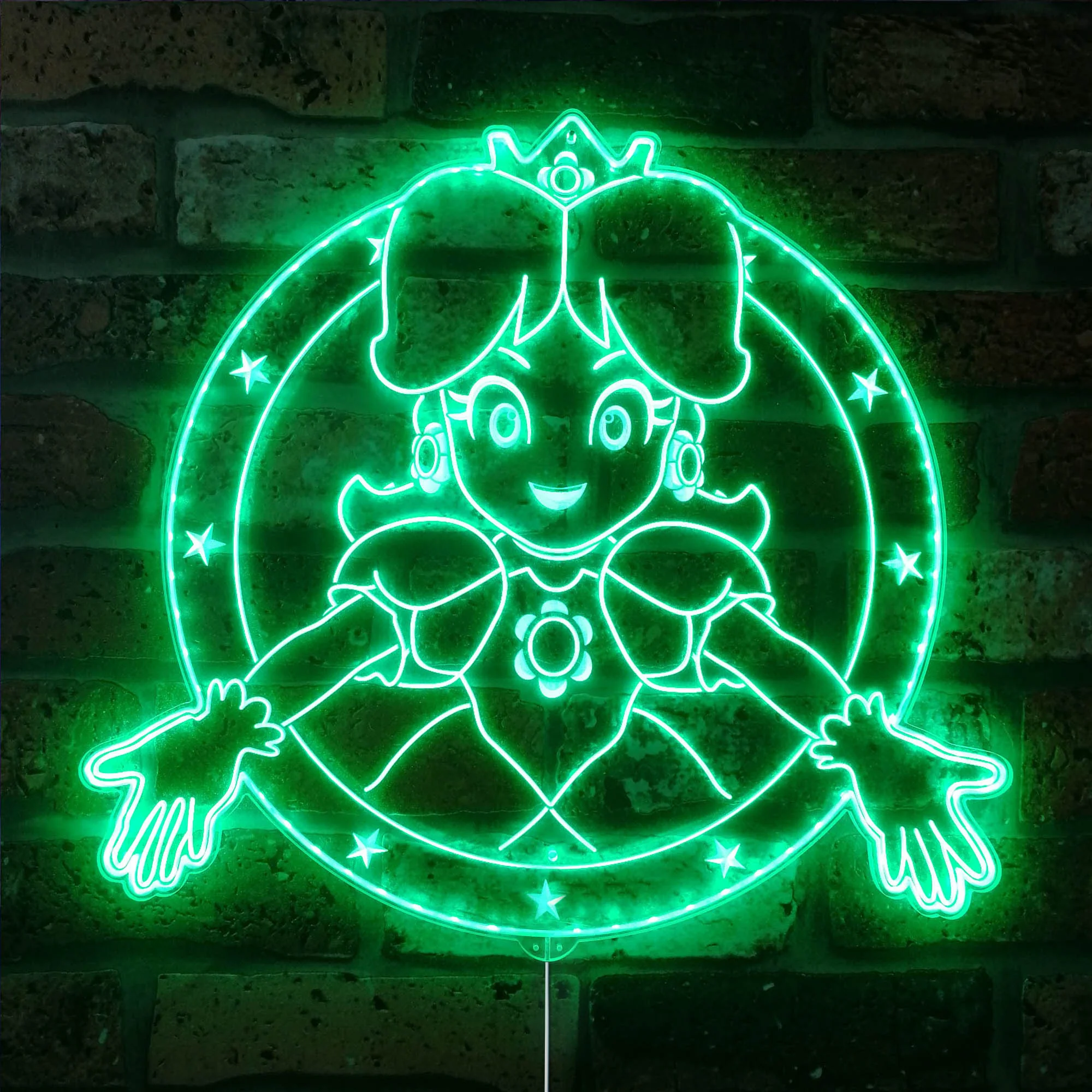 Super Mario Princess Peach Neon LED Sign with Dynamic RGB Colors - Image 7