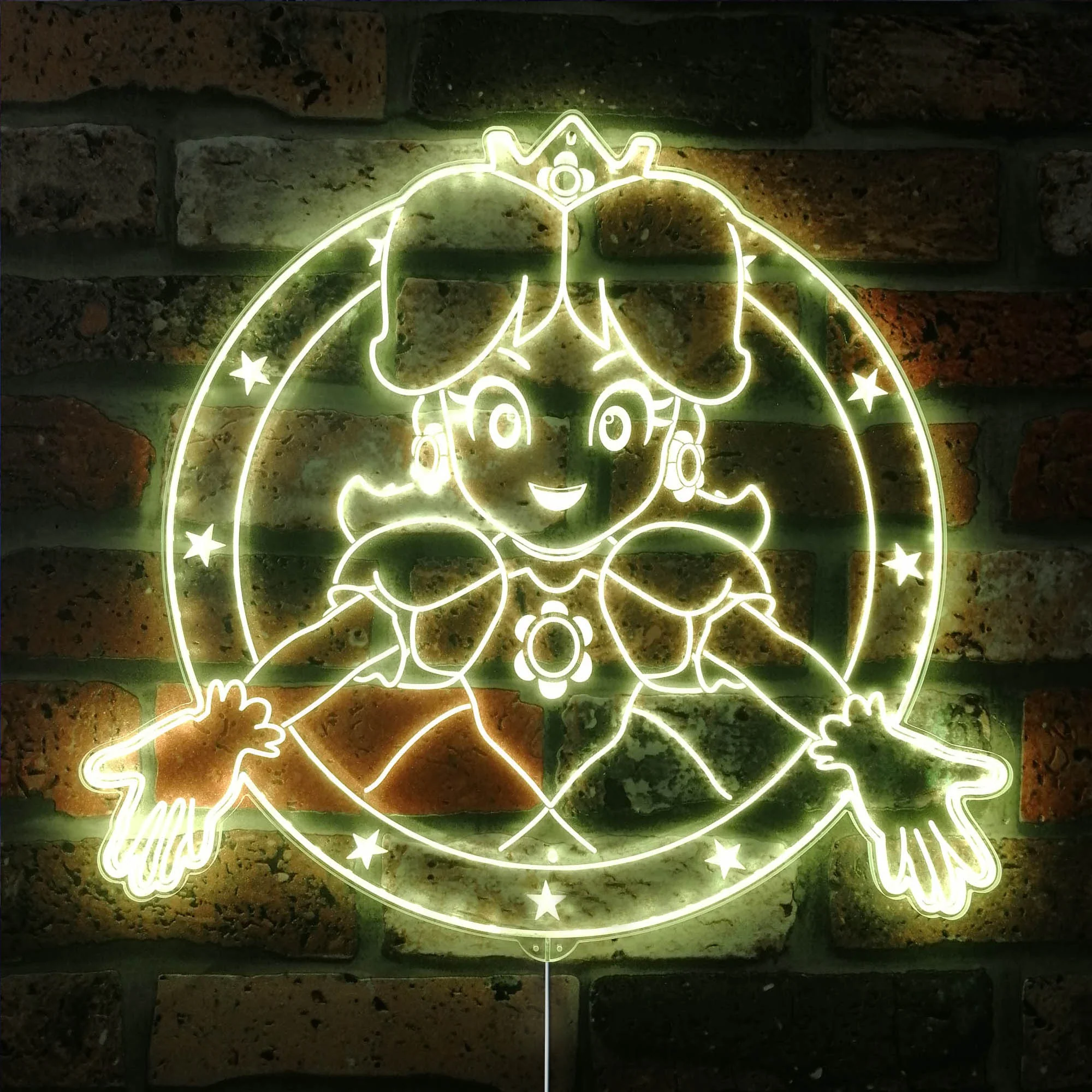 Super Mario Princess Peach Neon LED Sign with Dynamic RGB Colors - Image 8