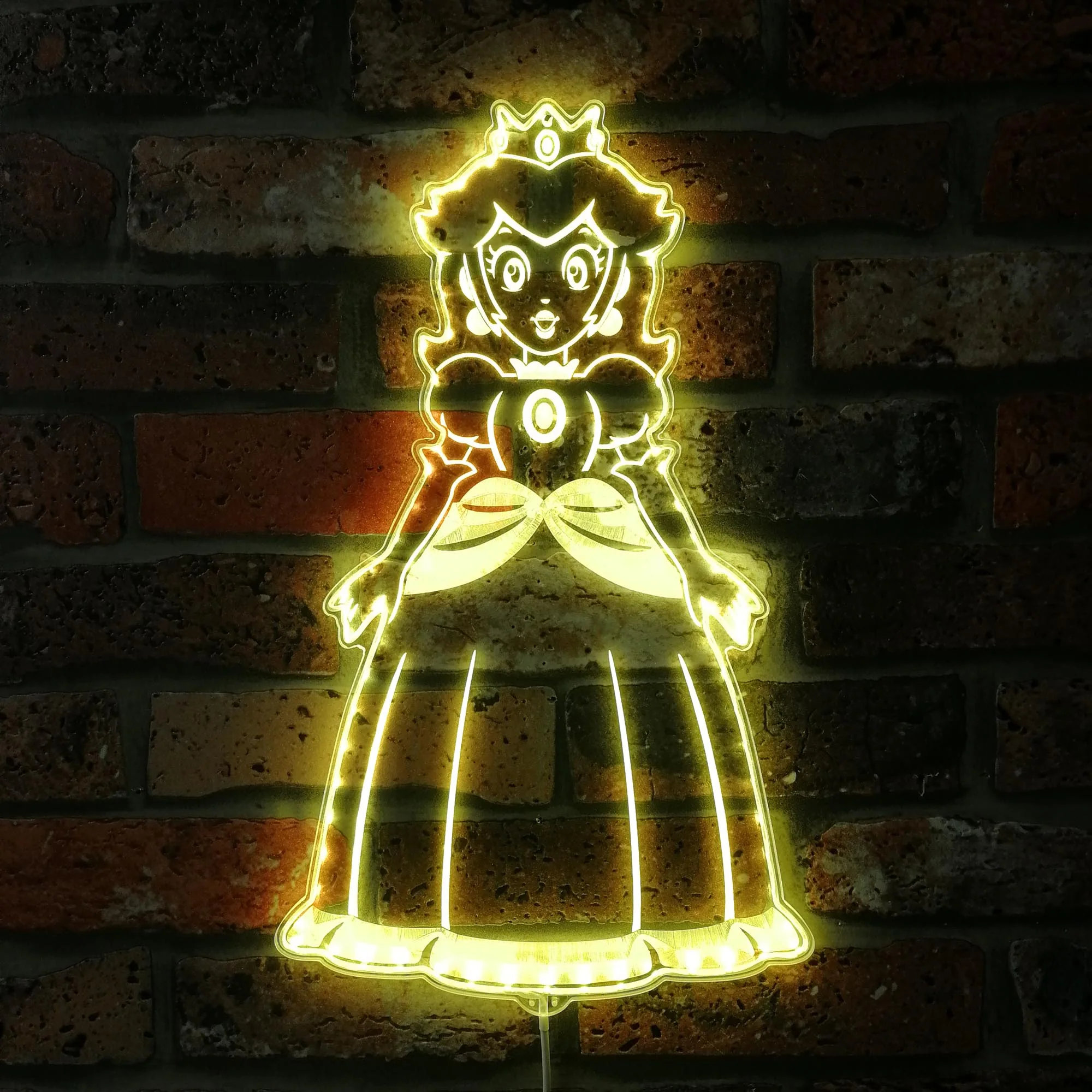 Super Mario Princess Peach Neon LED Sign with Dynamic RGB Colors - Image 7