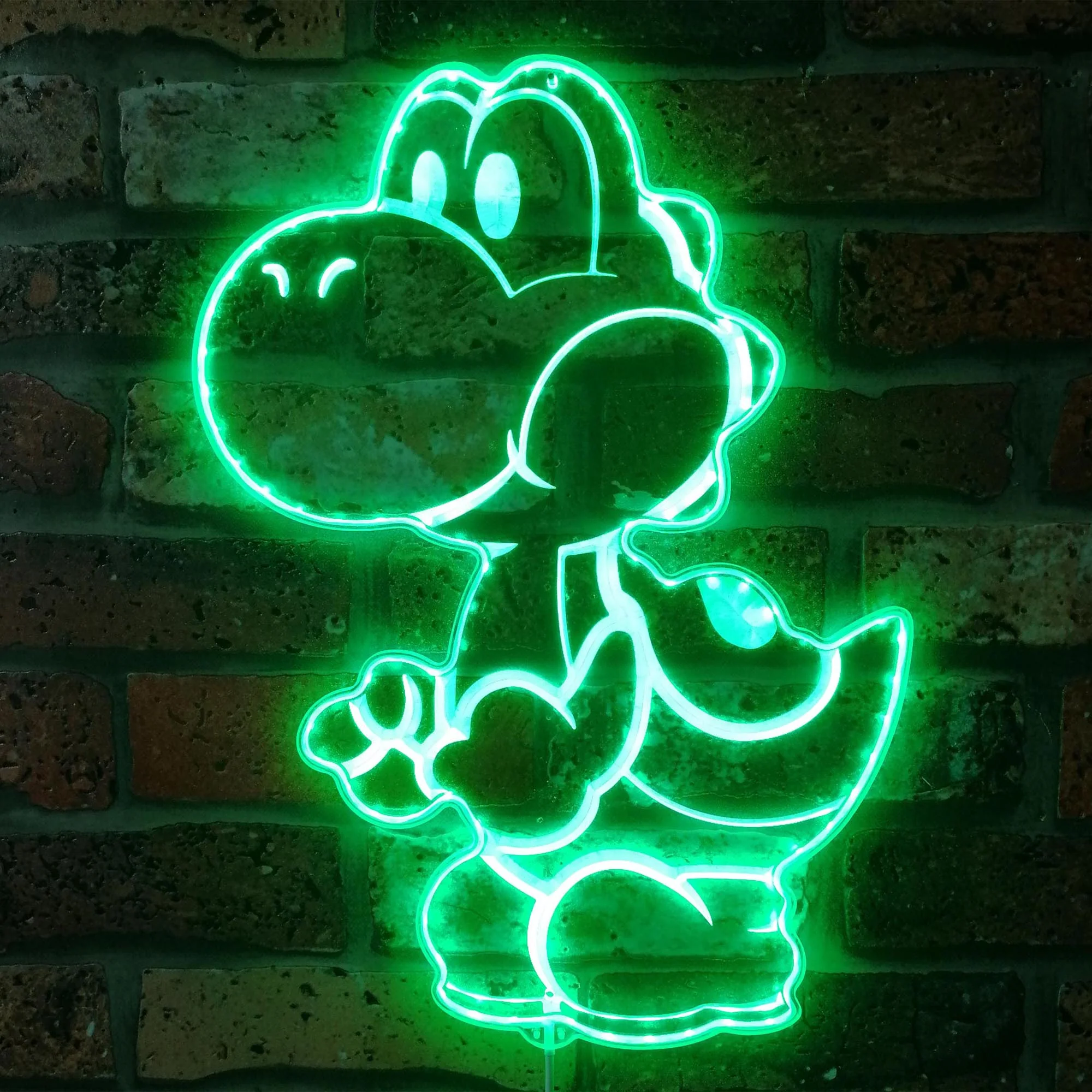 Super Mario Yoshi Dinosaur Neon LED Sign with Dynamic RGB Colors - Image 6